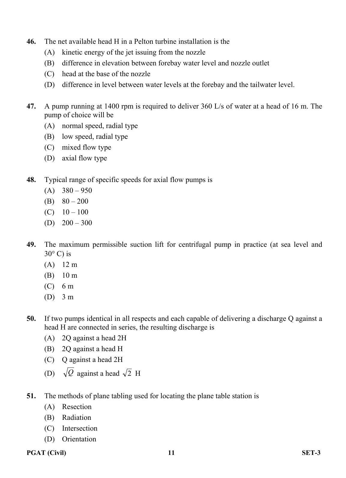 OJEE PGAT 2013 Civil Set 3 Question Paper - Page 10