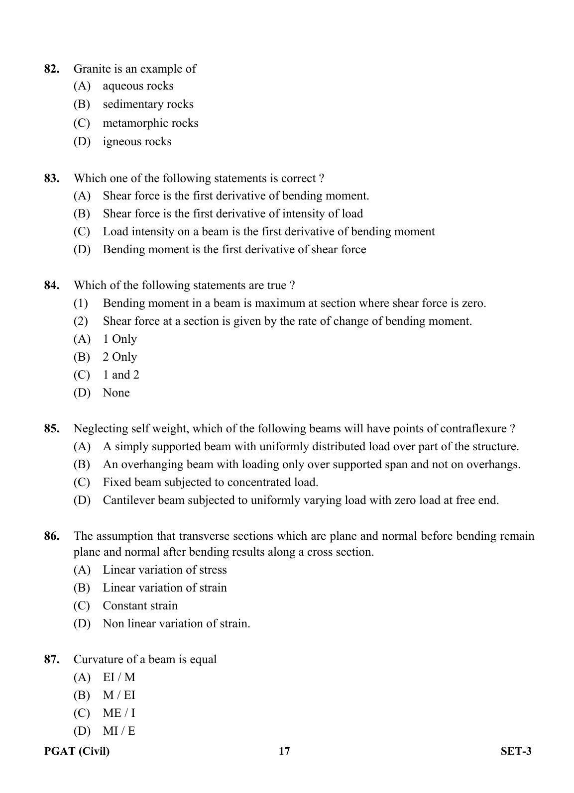 OJEE PGAT 2013 Civil Set 3 Question Paper - Page 16