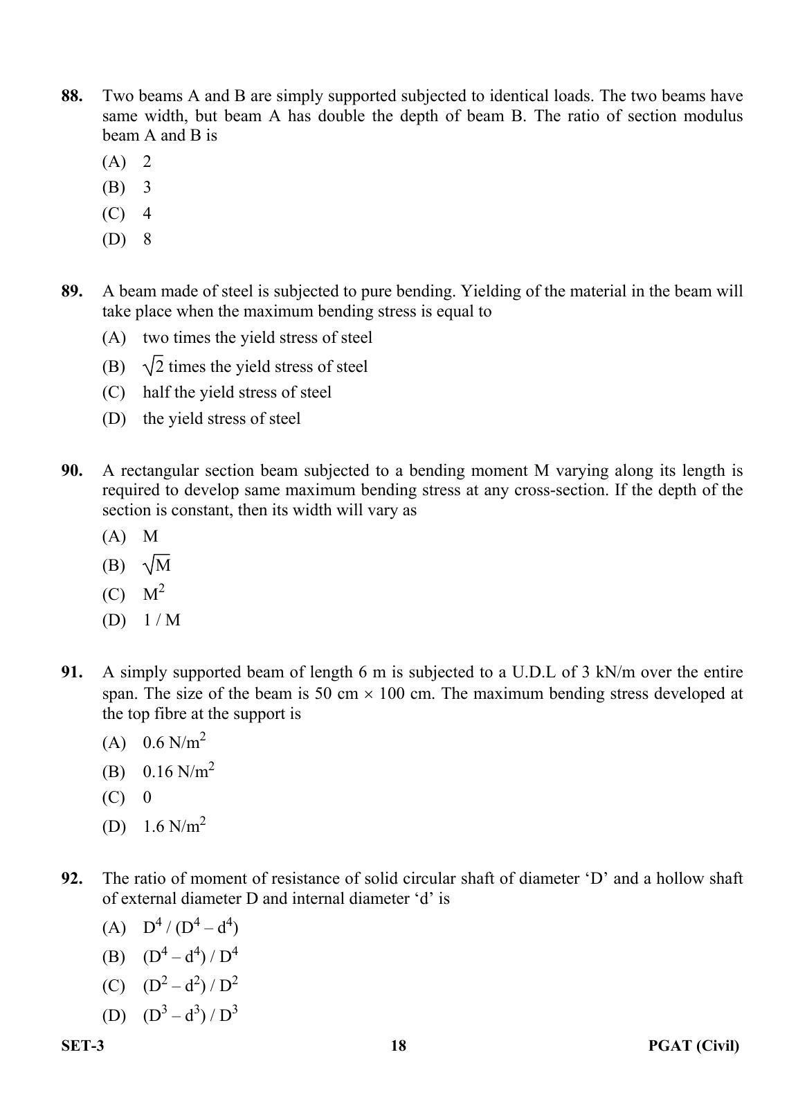 OJEE PGAT 2013 Civil Set 3 Question Paper - Page 17