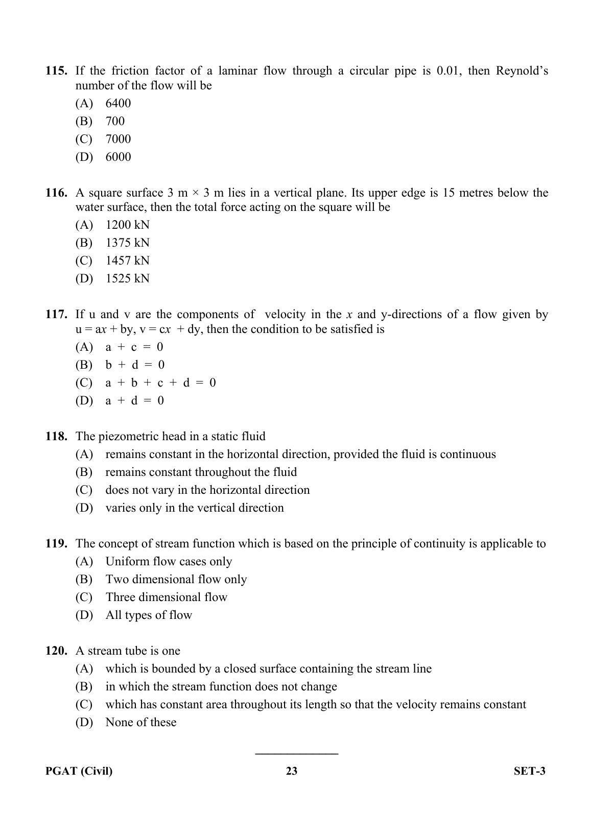 OJEE PGAT 2013 Civil Set 3 Question Paper - Page 22