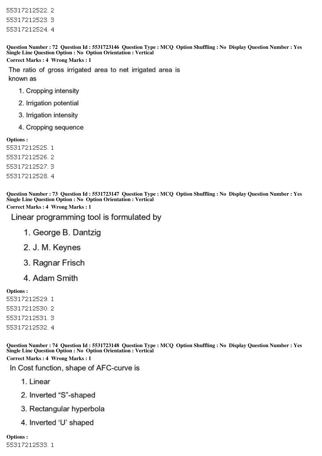 ICAR AIEEA PG 2019 SOCIAL SCIENCES Question Paper - Page 28