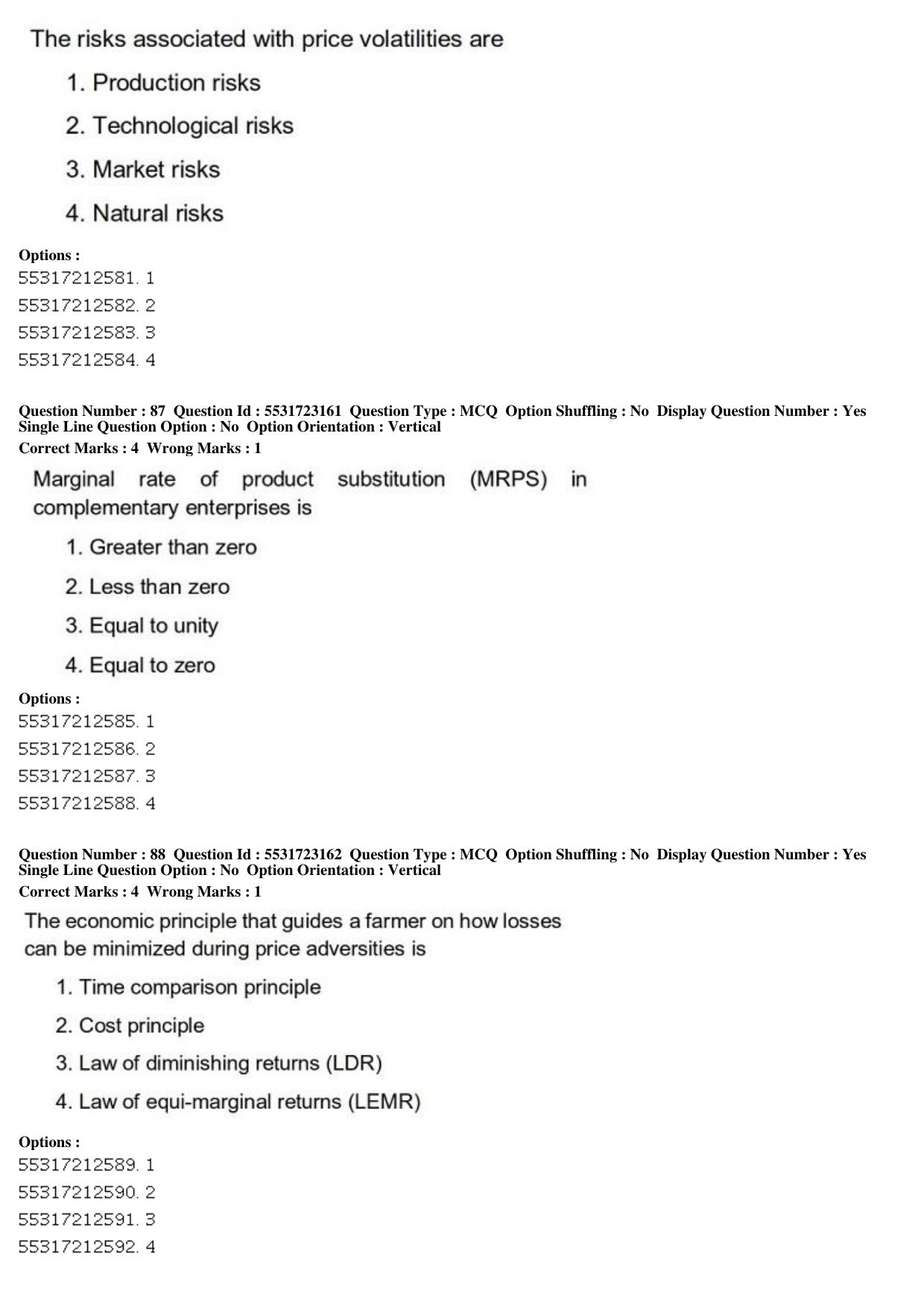 ICAR AIEEA PG 2019 SOCIAL SCIENCES Question Paper - Page 33