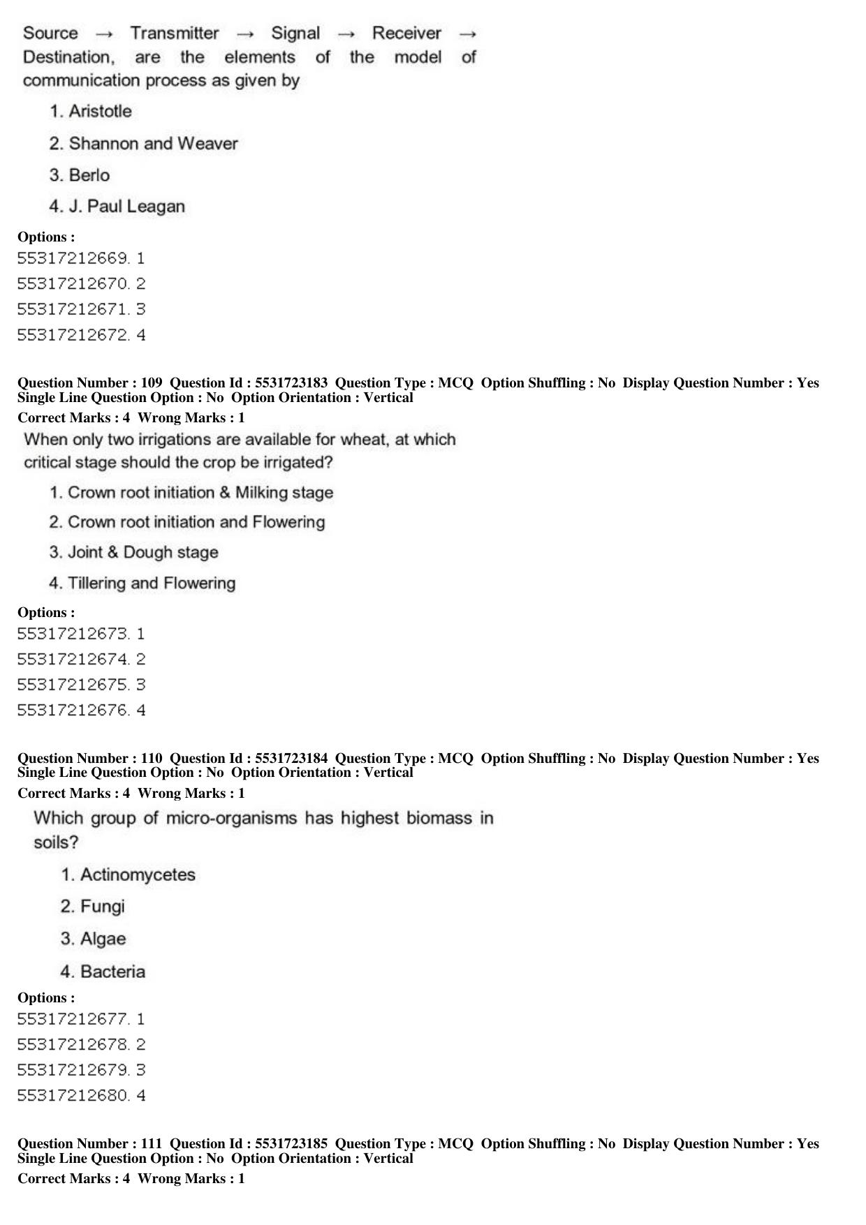ICAR AIEEA PG 2019 SOCIAL SCIENCES Question Paper - Page 41