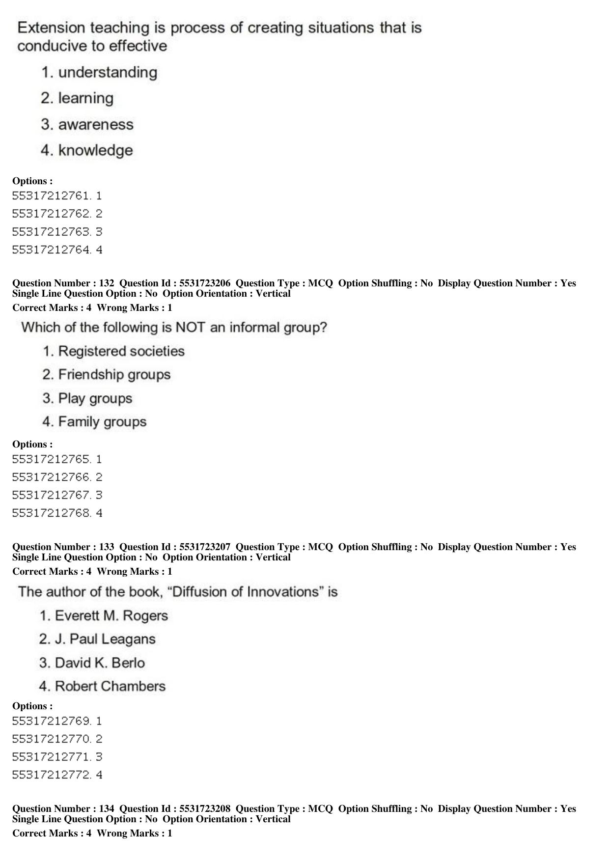 ICAR AIEEA PG 2019 SOCIAL SCIENCES Question Paper - Page 49