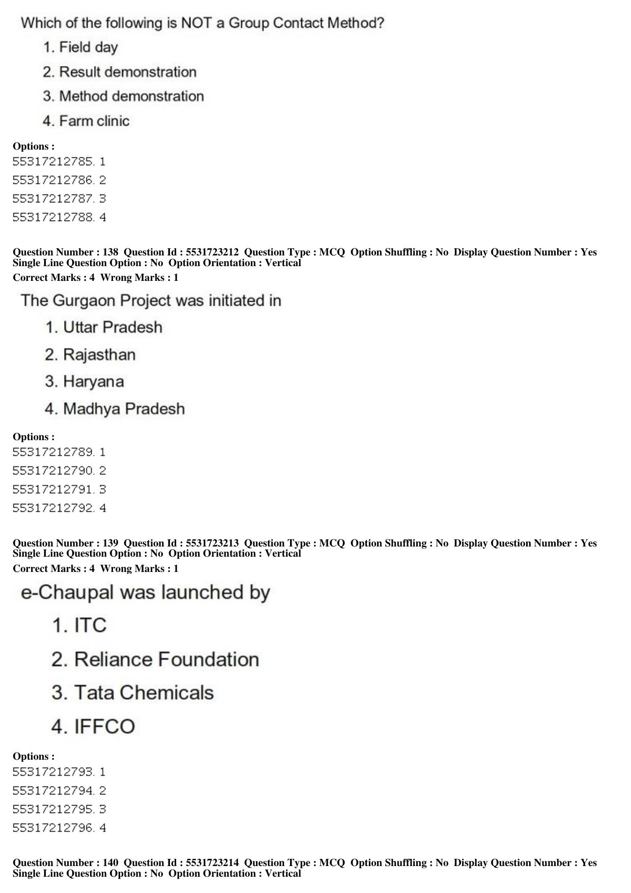 ICAR AIEEA PG 2019 SOCIAL SCIENCES Question Paper - Page 51