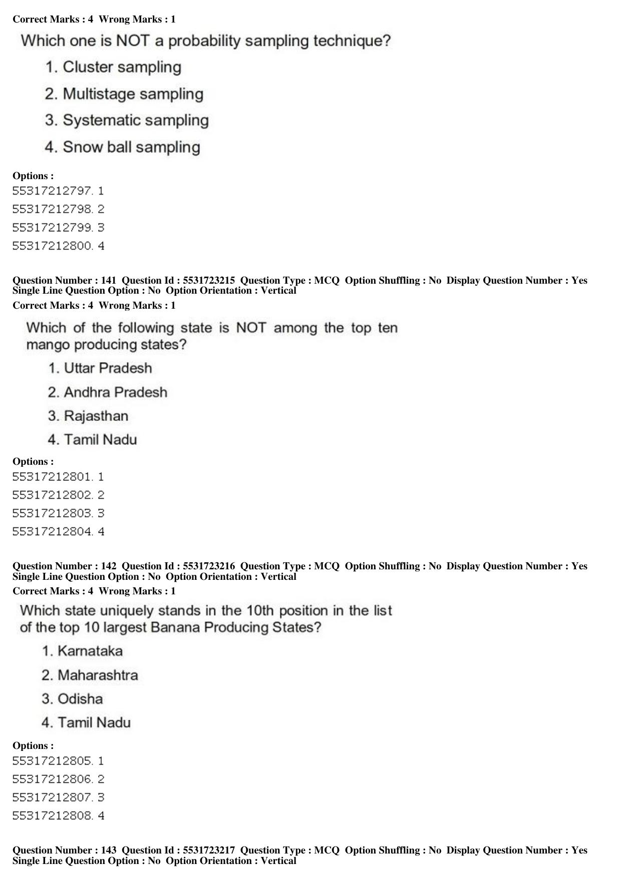 ICAR AIEEA PG 2019 SOCIAL SCIENCES Question Paper - Page 52