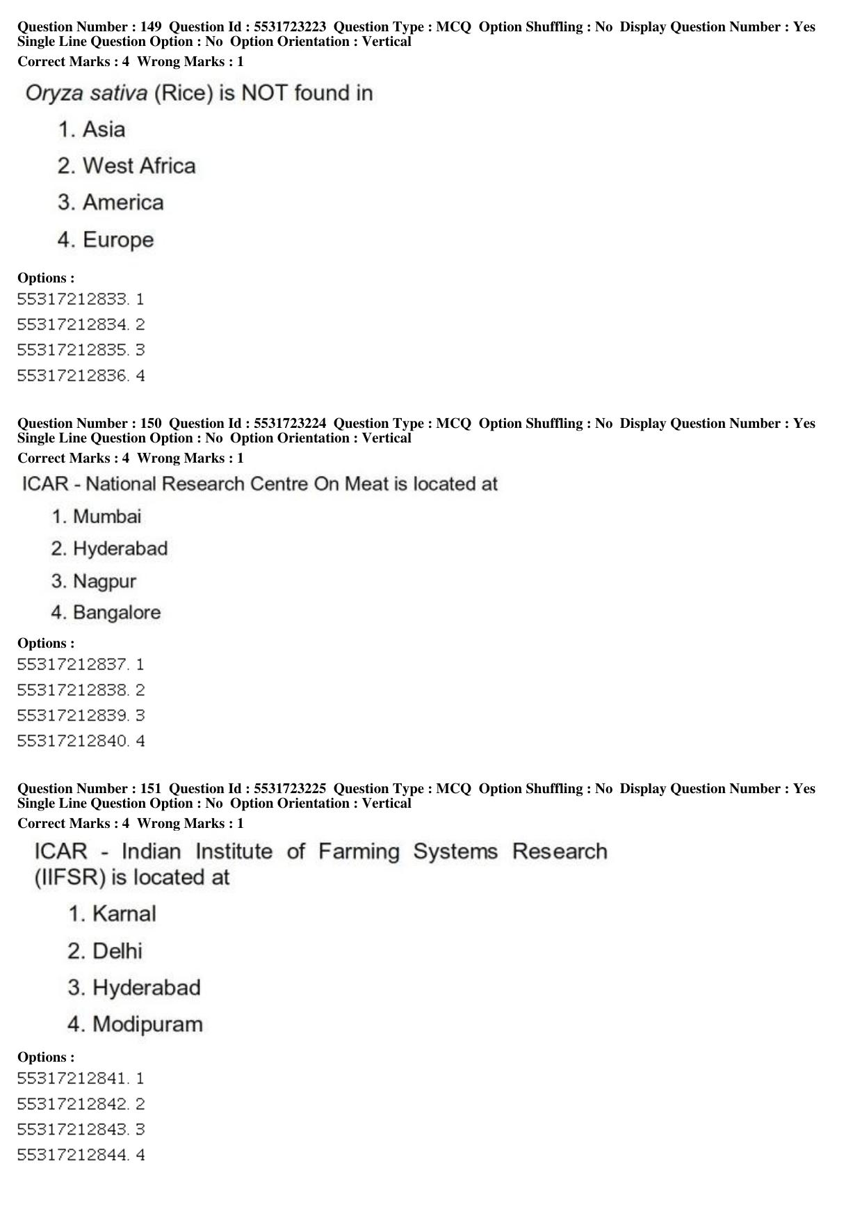 ICAR AIEEA PG 2019 SOCIAL SCIENCES Question Paper - Page 55