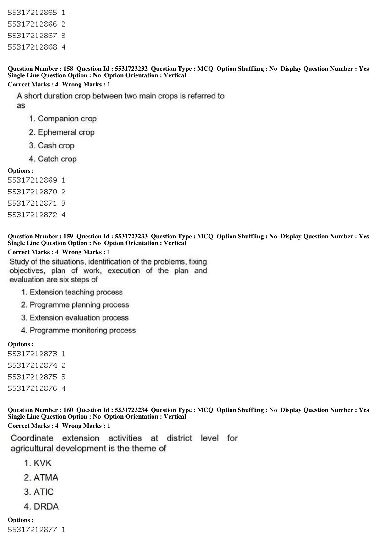 ICAR AIEEA PG 2019 SOCIAL SCIENCES Question Paper - Page 58