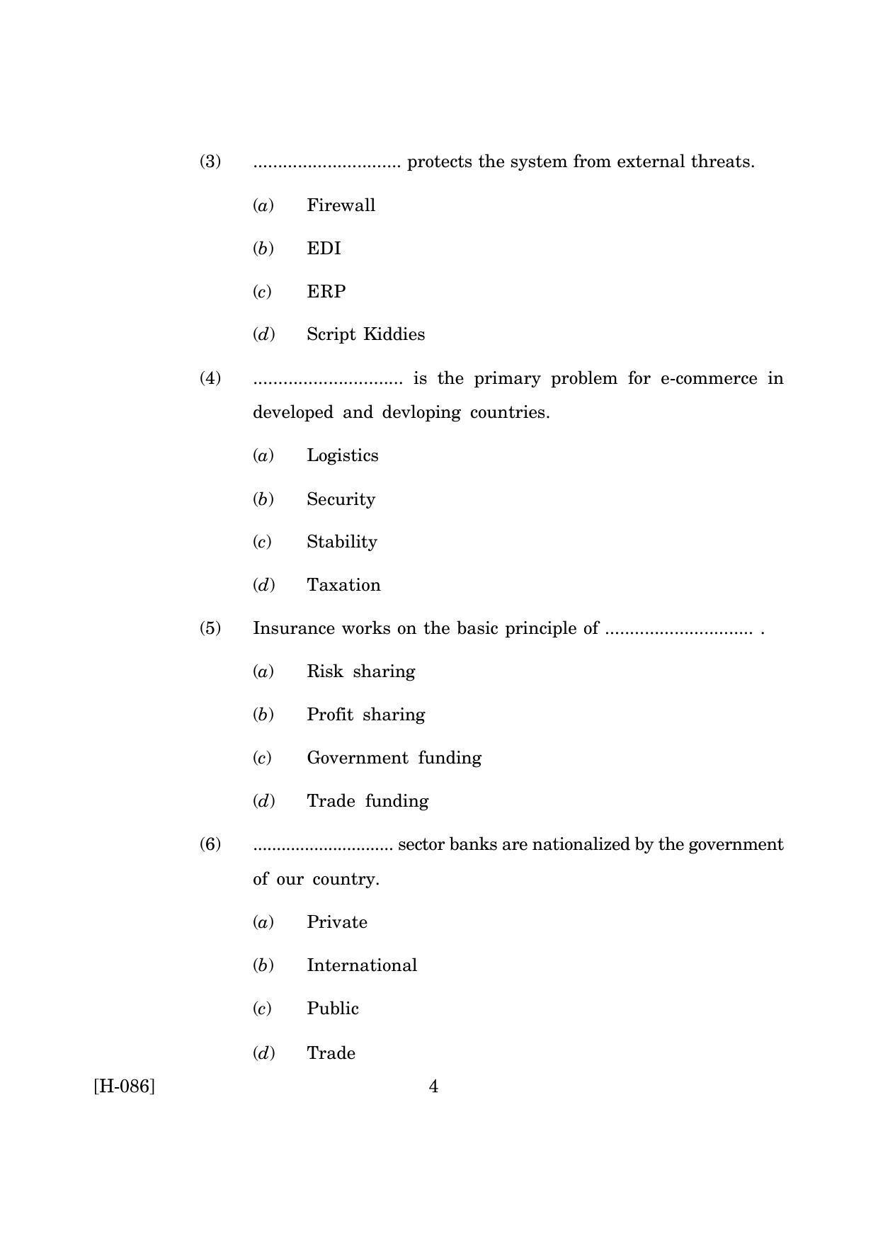 Goa Board Class 12 Logistics Management (March 2019) Question Paper - Page 4