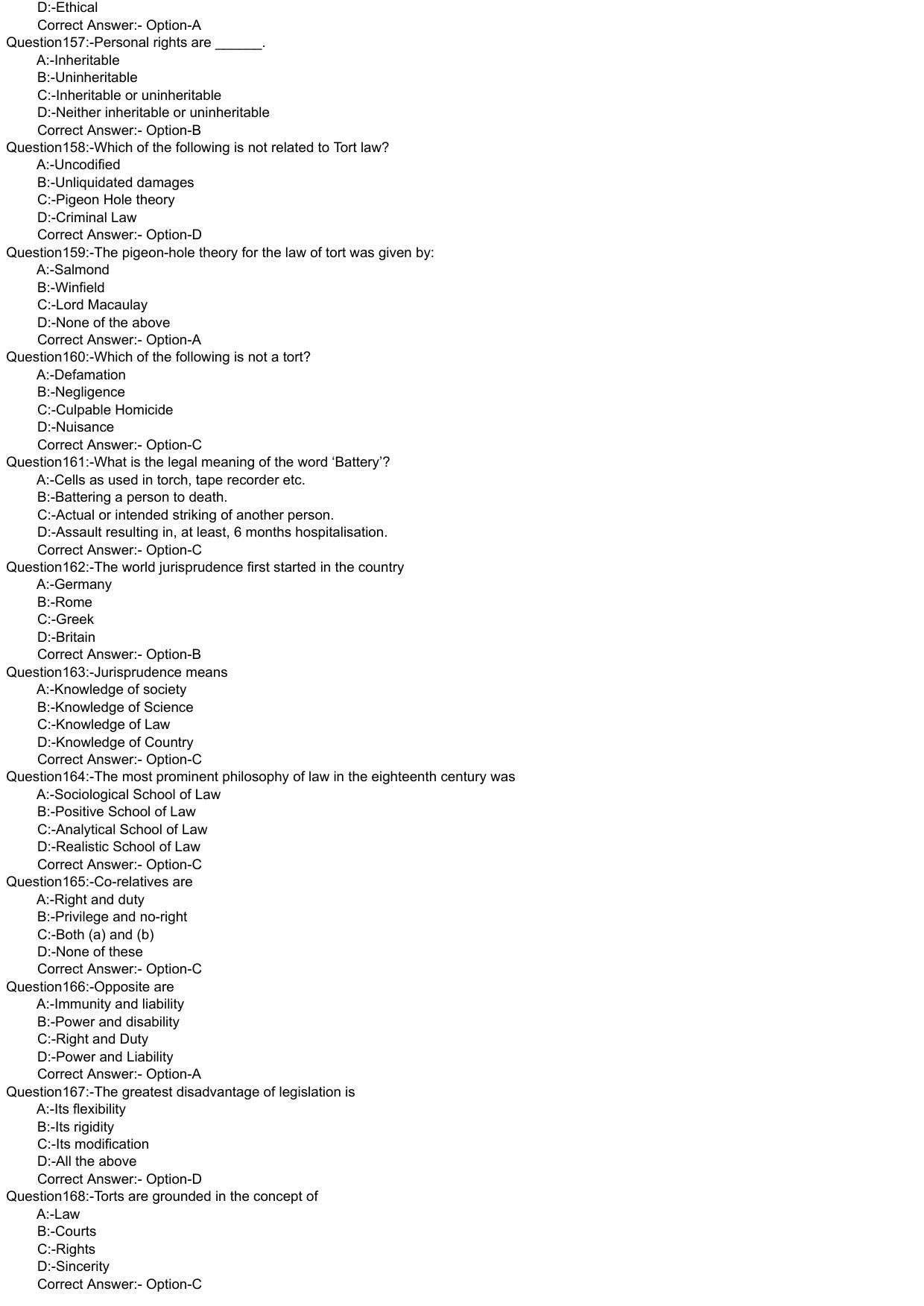 Kerala 2021 LLB 3-Year Question Paper with Answer Key - Page 16