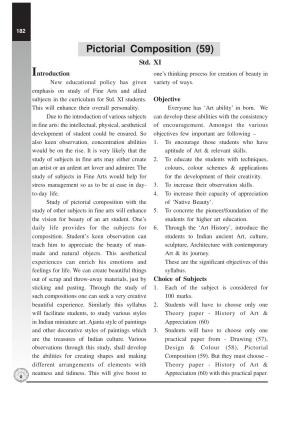 Maharashtra HSC Pictorial Composition Syllabus 