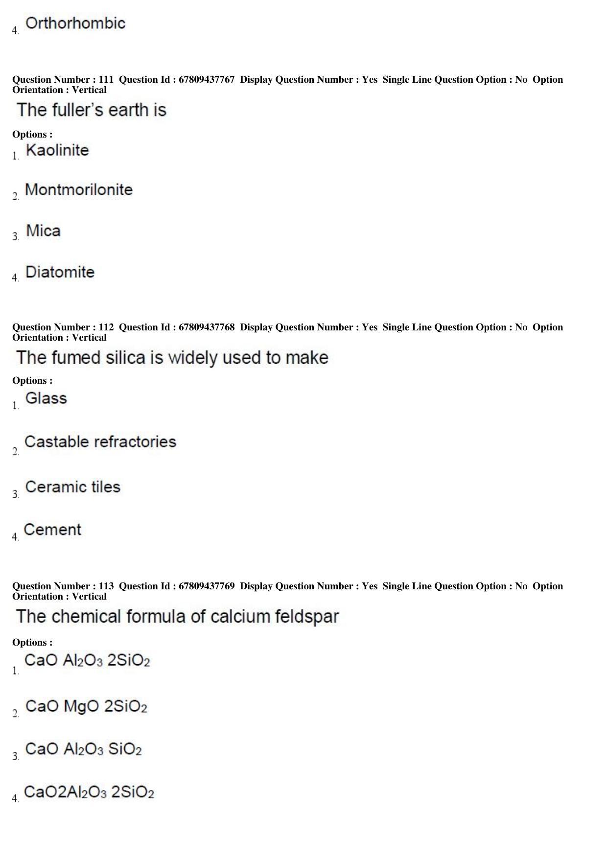 AP ECET 2019 - Ceramic Technology Question Paper With Preliminary Keys Shift1 - Page 39