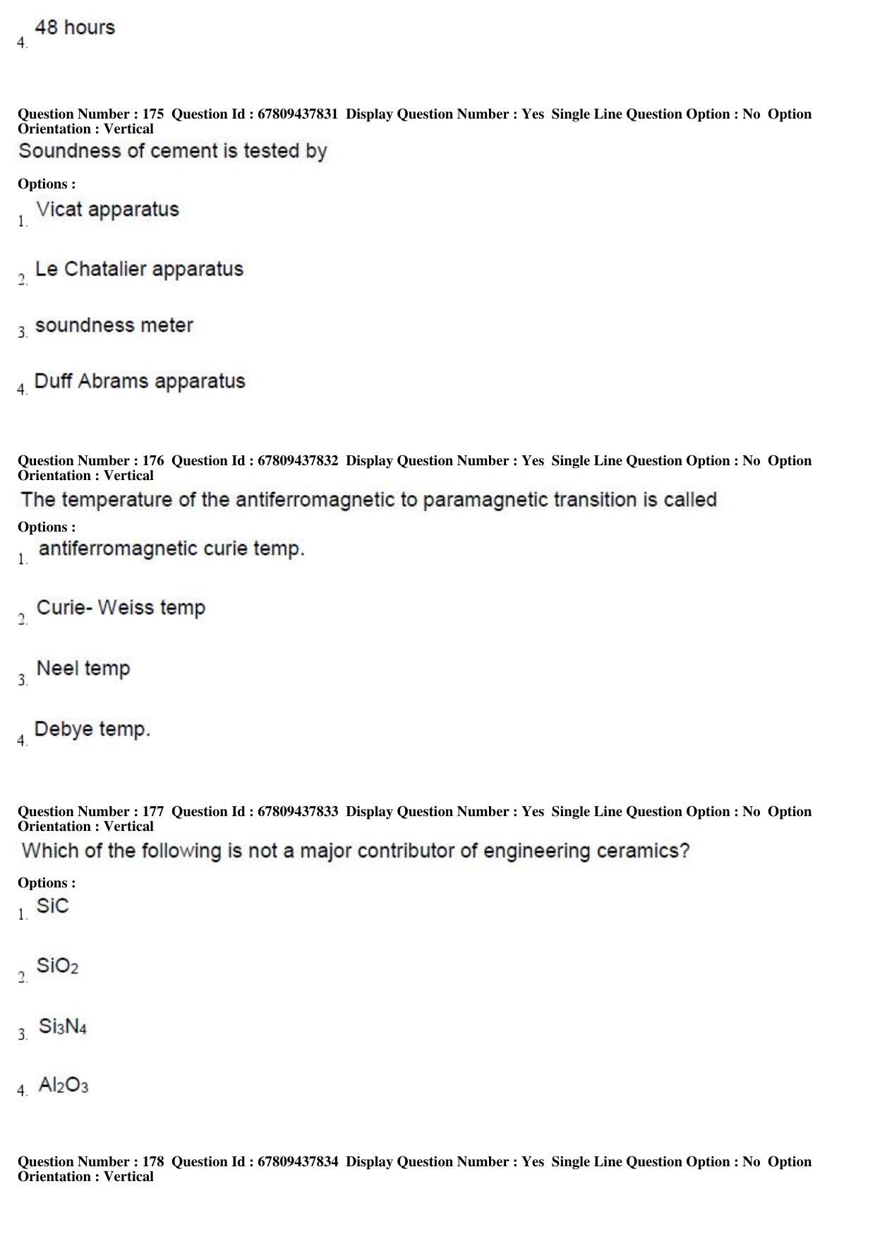 AP ECET 2019 - Ceramic Technology Question Paper With Preliminary Keys Shift1 - Page 59