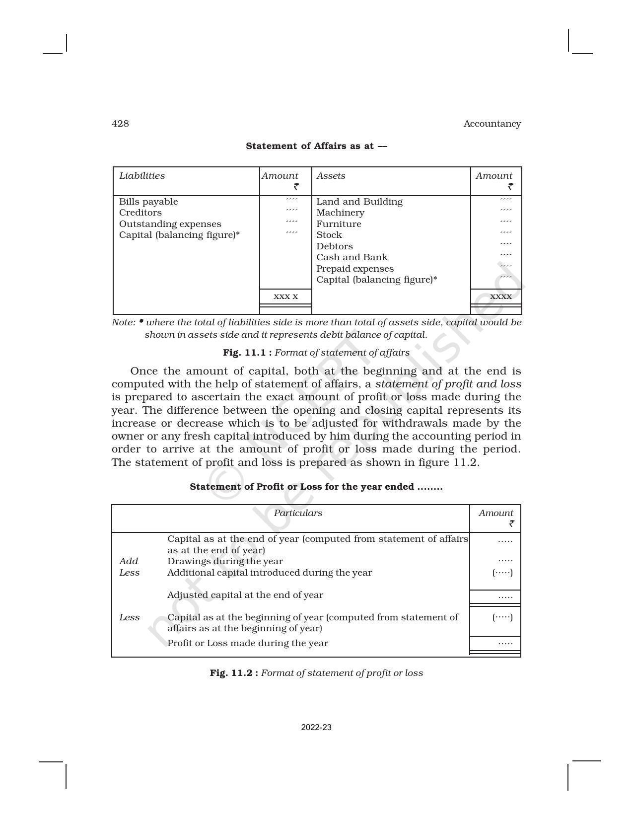 NCERT Book for Class 11 Accountancy (Part-II) Chapter 11 Accounts from Incomplete Records - Page 4