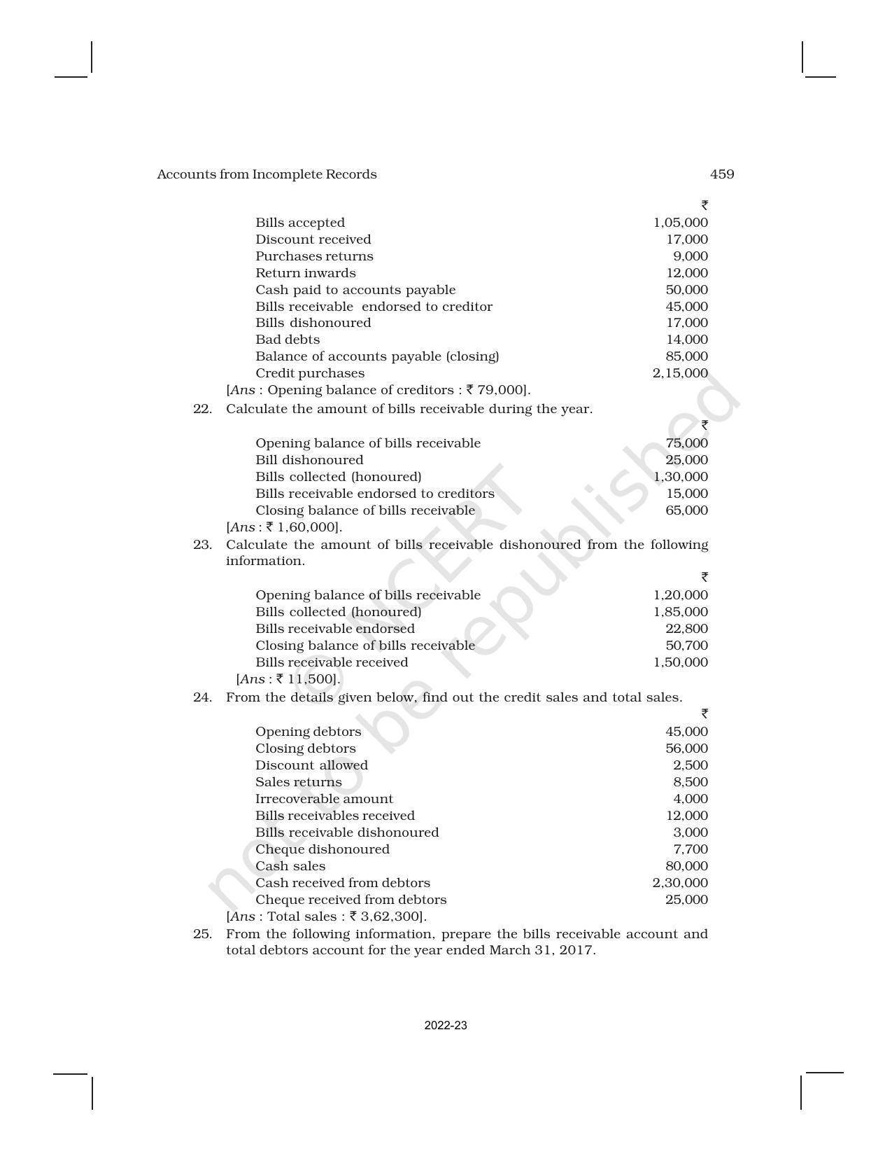 NCERT Book for Class 11 Accountancy (Part-II) Chapter 11 Accounts from Incomplete Records - Page 35