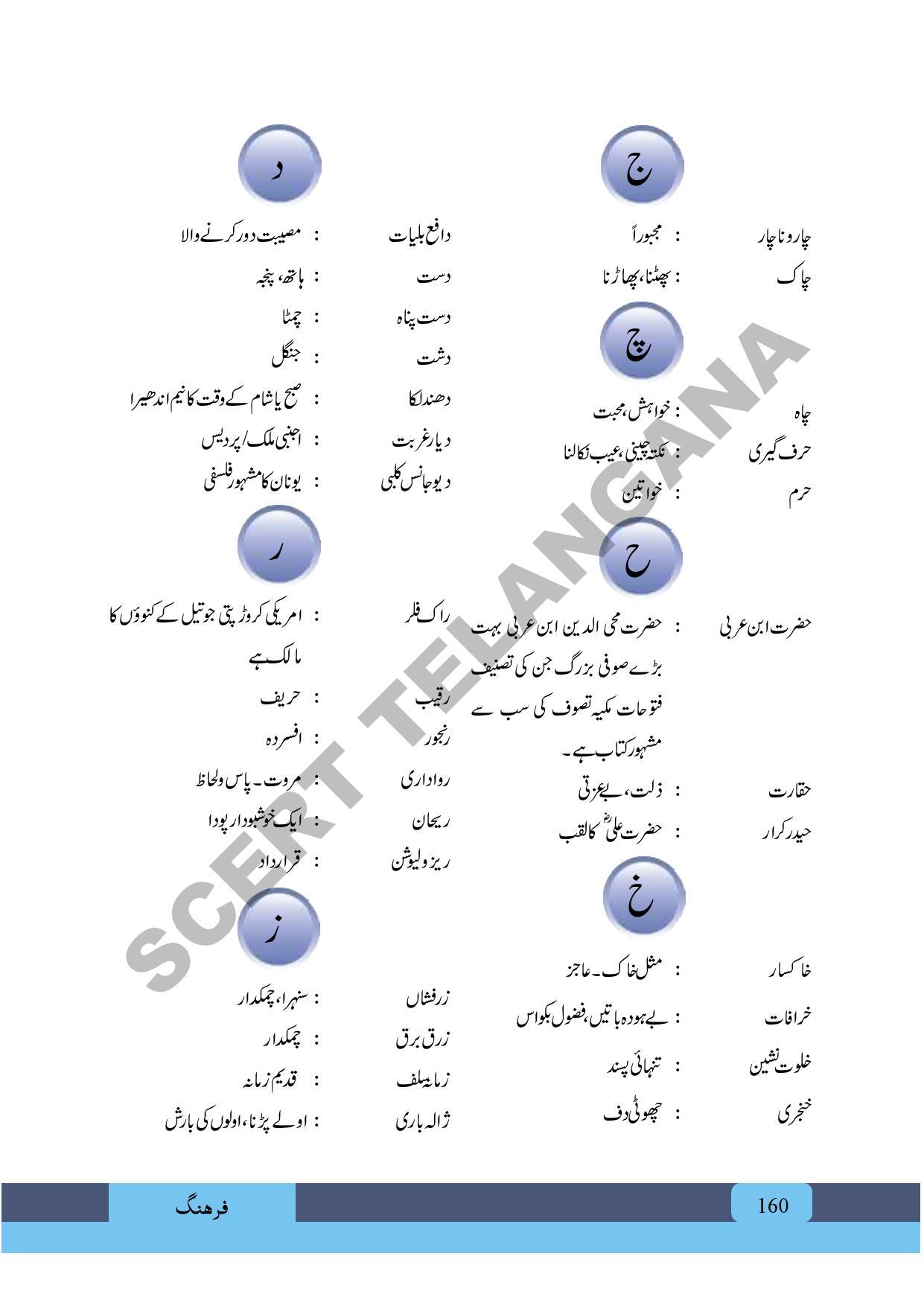 TS SCERT Class 9 First Language (Urdu & Arabic Medium) Text Book - Page 116