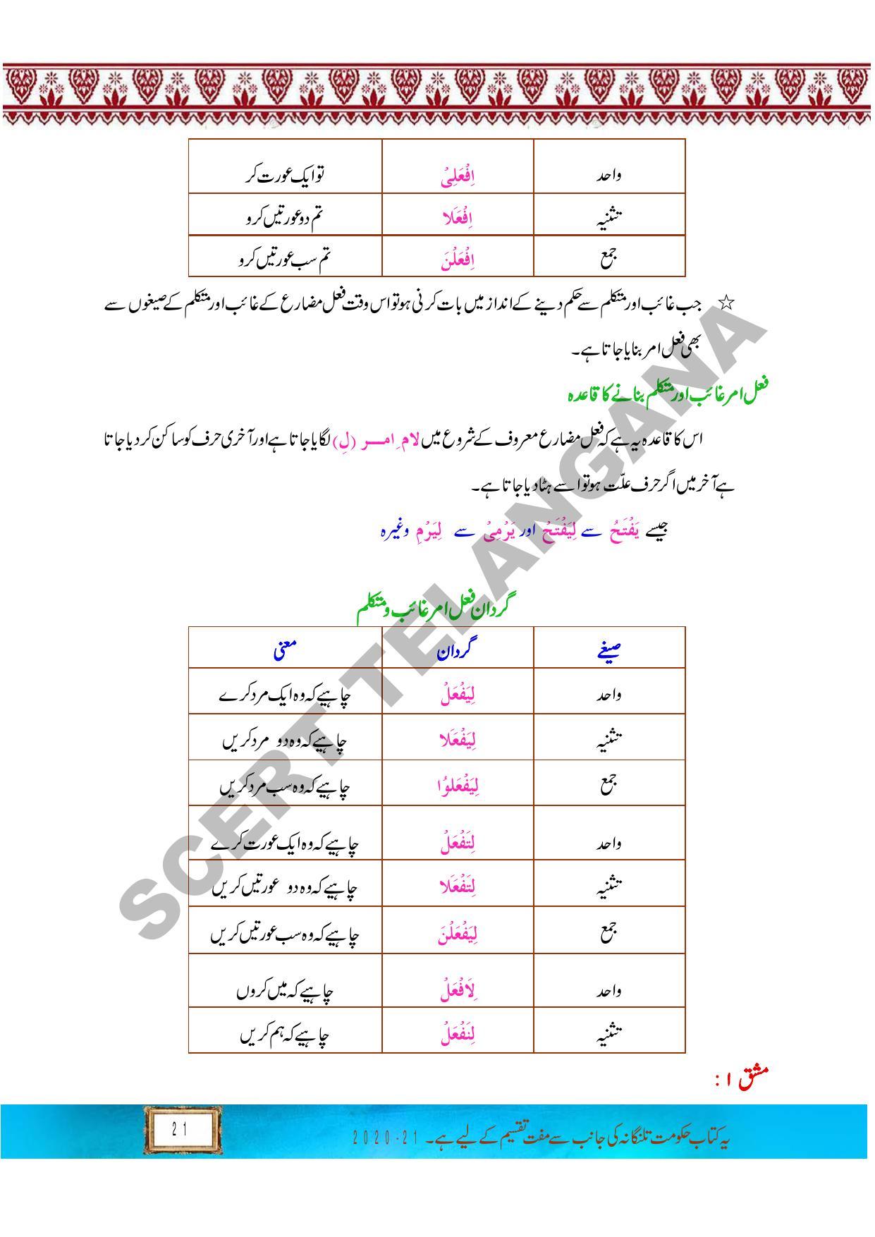 TS SCERT Class 9 First Language (Urdu & Arabic Medium) Text Book - Page 152