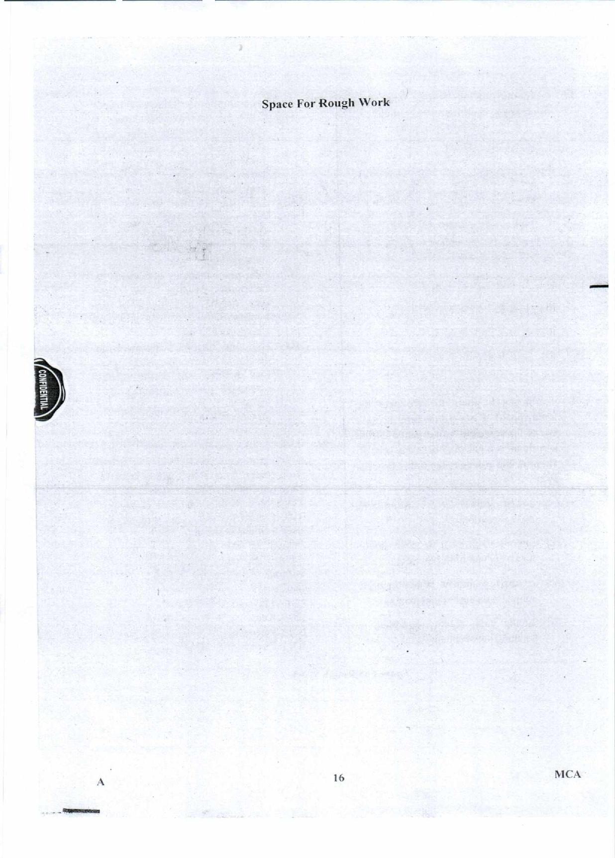Karnataka PGCET 2018 MCA Question Paper - Page 16