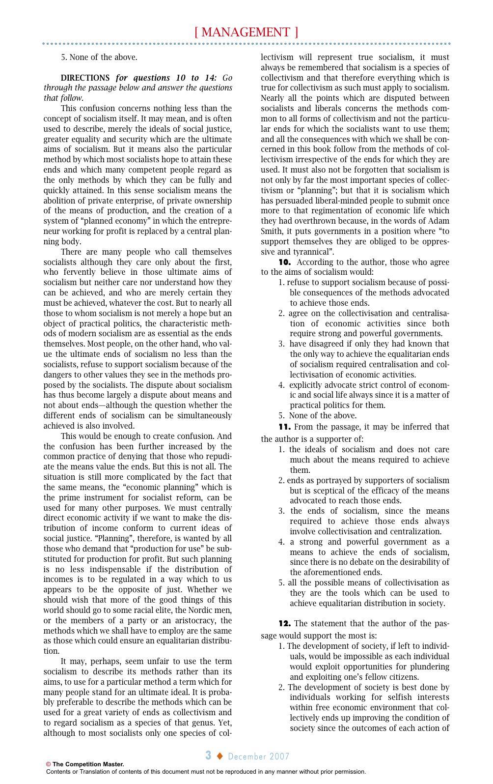 XAT 2007 Question Papers - Page 3