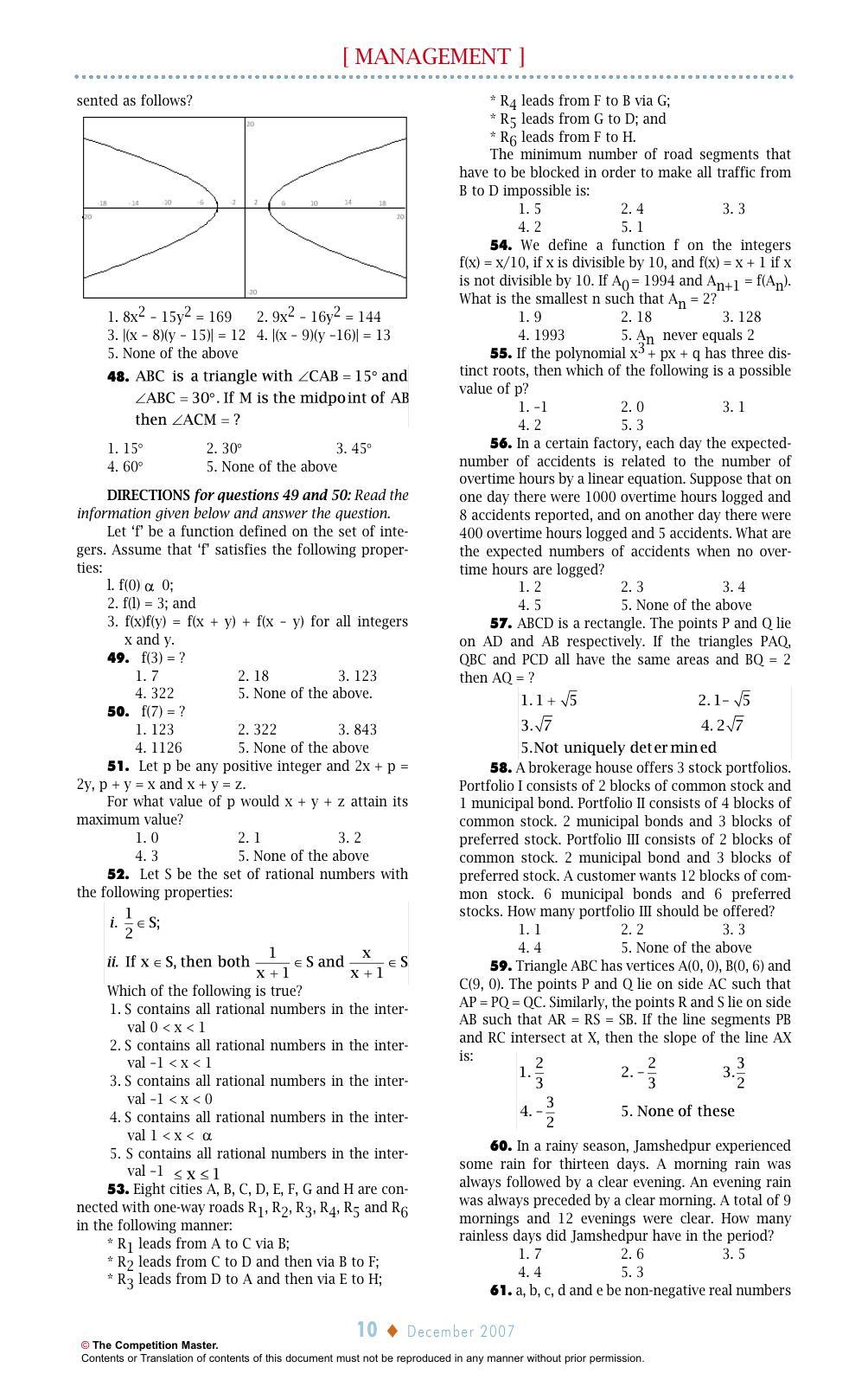 XAT 2007 Question Papers - Page 10