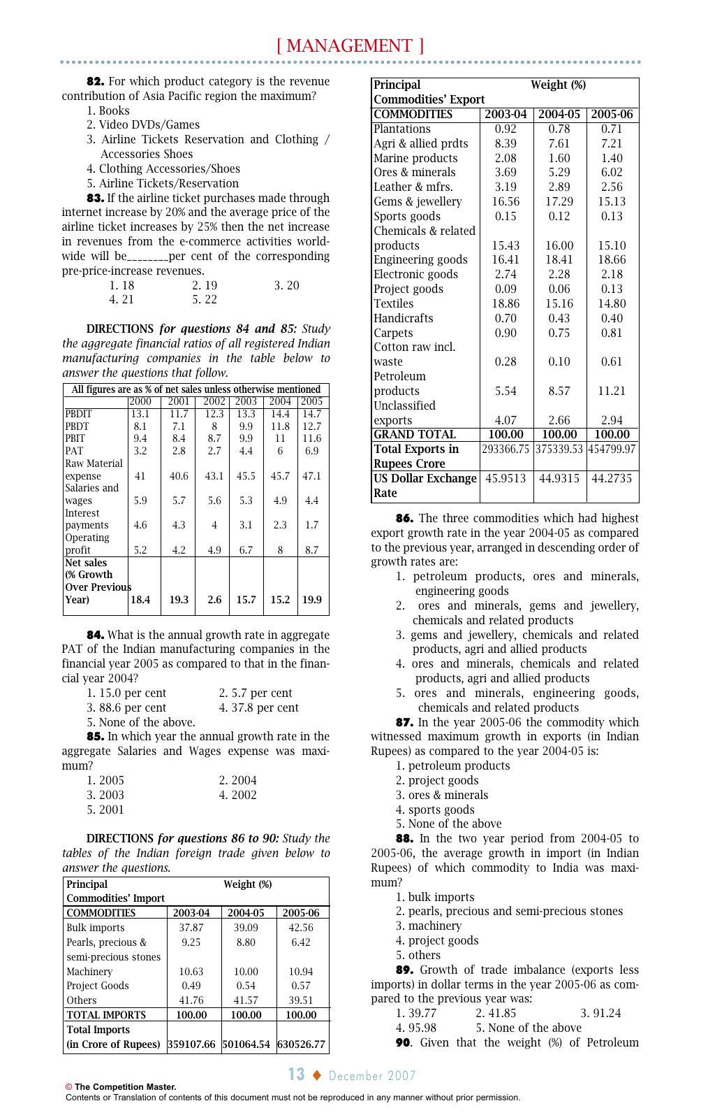 XAT 2007 Question Papers - Page 13
