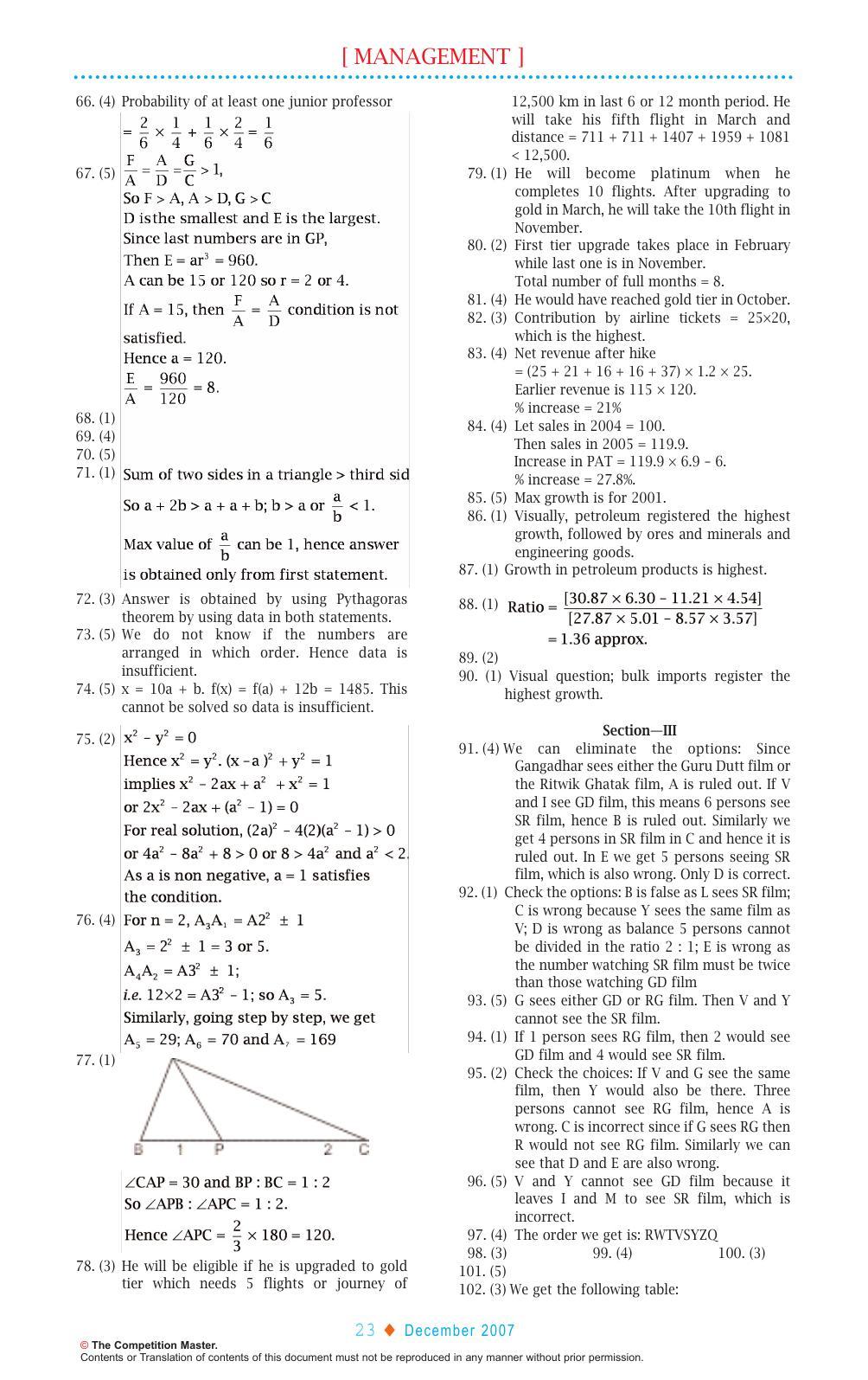 XAT 2007 Question Papers - Page 23