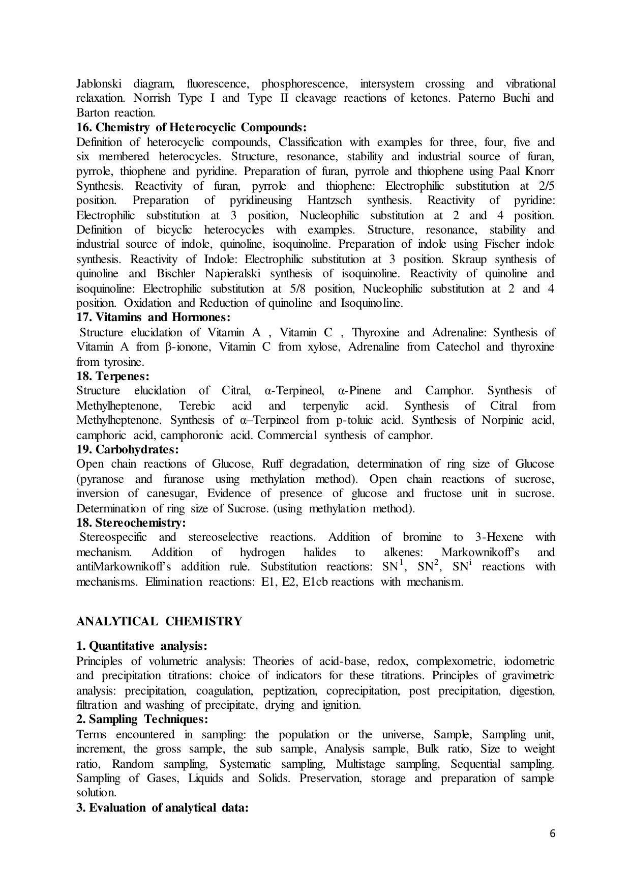 GU ART CDT Chemistry Syllabus - Page 6