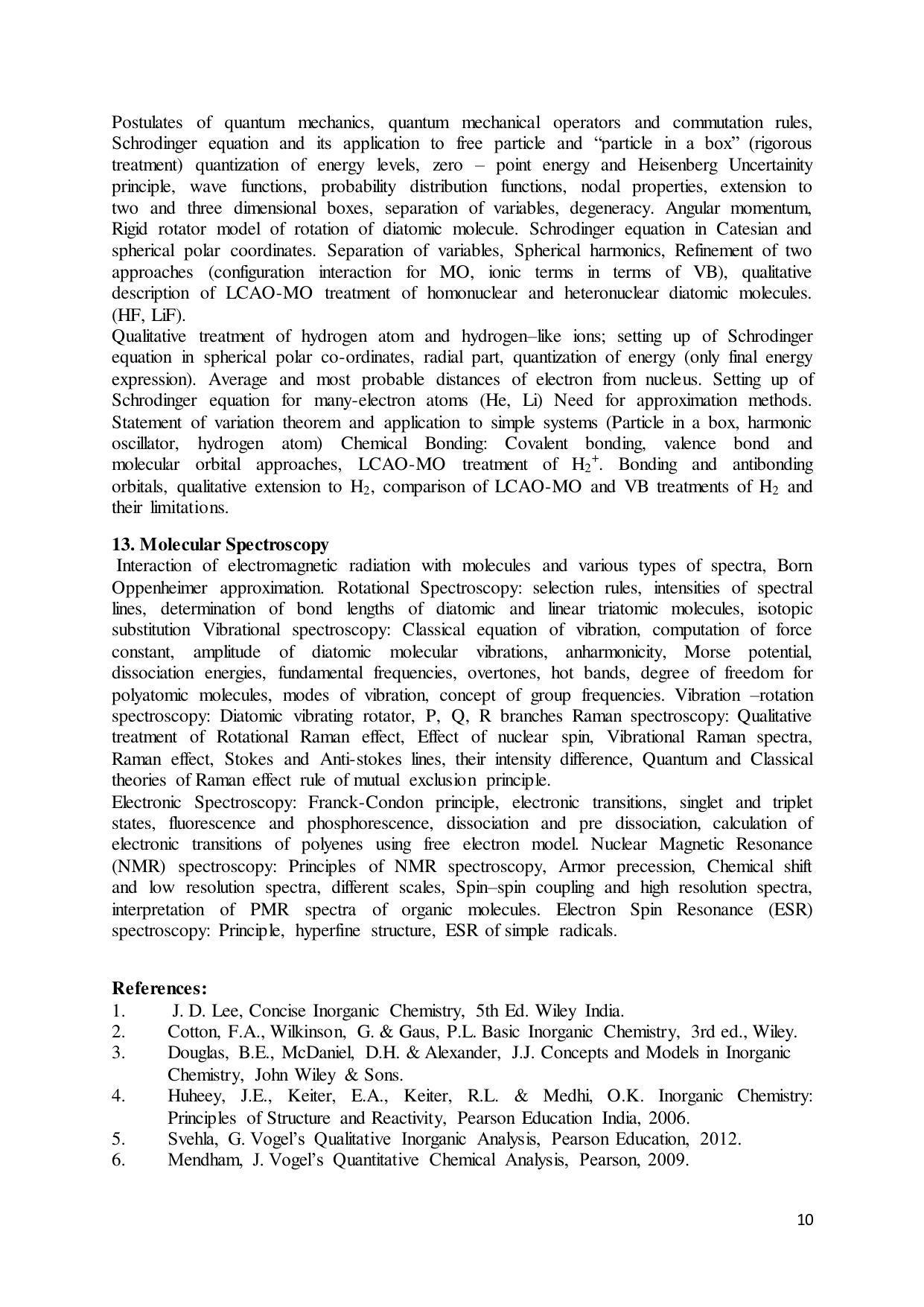 GU ART CDT Chemistry Syllabus - Page 10