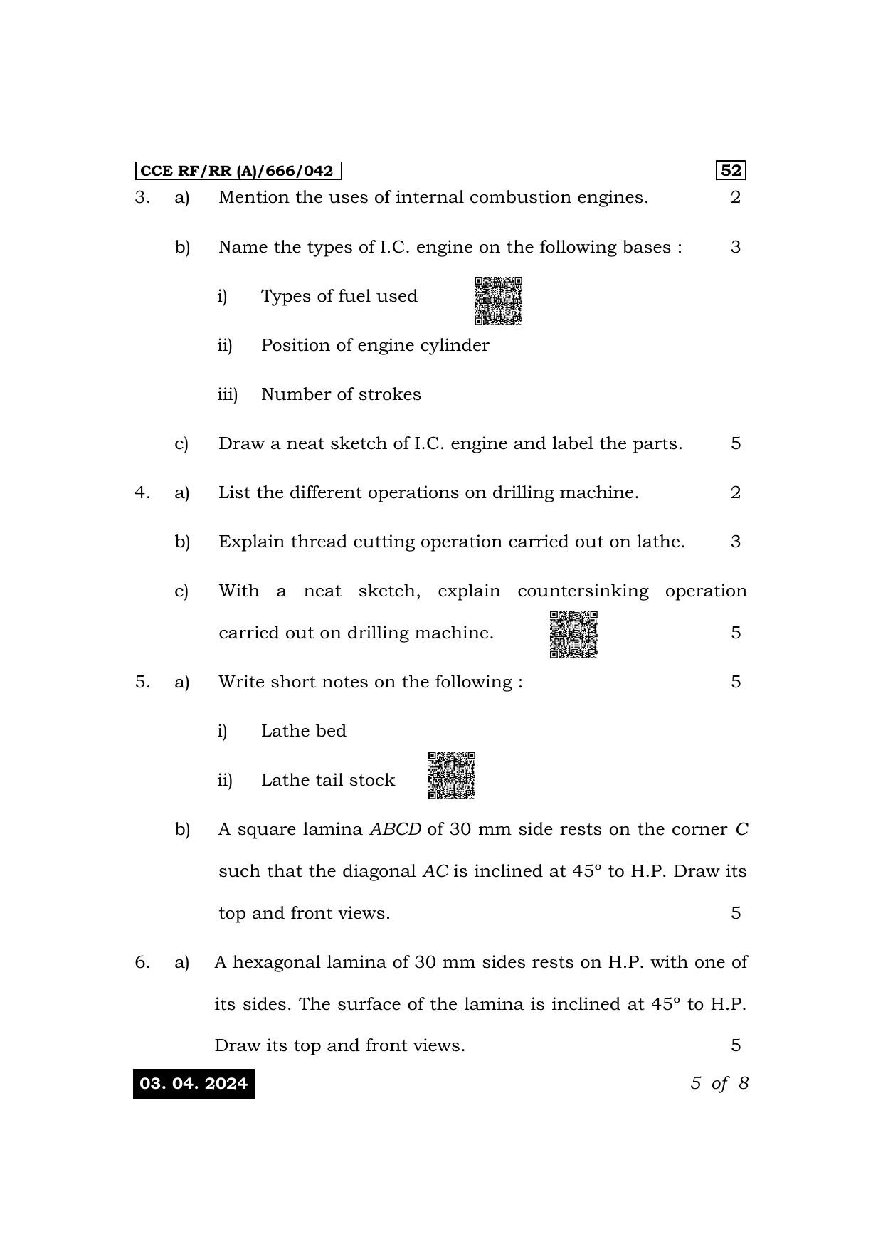 Karnataka SSLC Elements Of Electrical Engineering-IV-52 E Exam 1 Question Paper 2024 (A Version) - Page 5