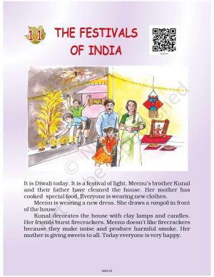 NCERT Book for Class 2 English (Raindrops):Chapter 11-The Festivals of India