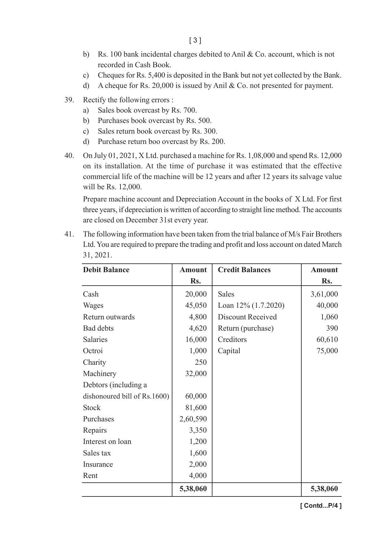 Tripura Board Accountancy Question Paper 2023 - Page 7