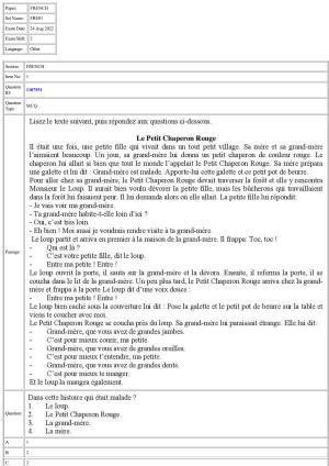 CUET 2022 Question Paper of French