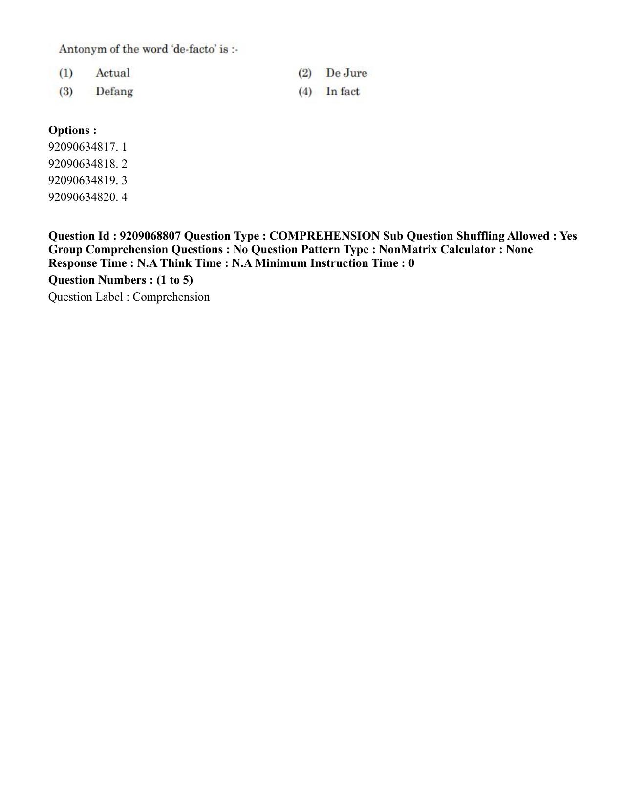 CUET PG 2023: LAQP40 – Santali (Eng.)-Shift 3 (08-06-2023) Question Paper - Page 9
