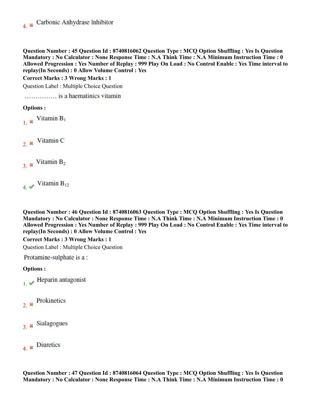 BHU RETVeterinary 2020 Question Paper - Page 30