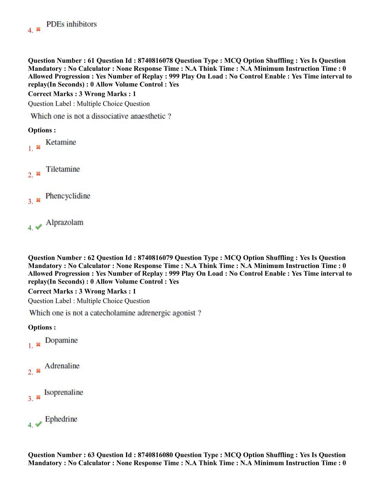 BHU RETVeterinary 2020 Question Paper - Page 37