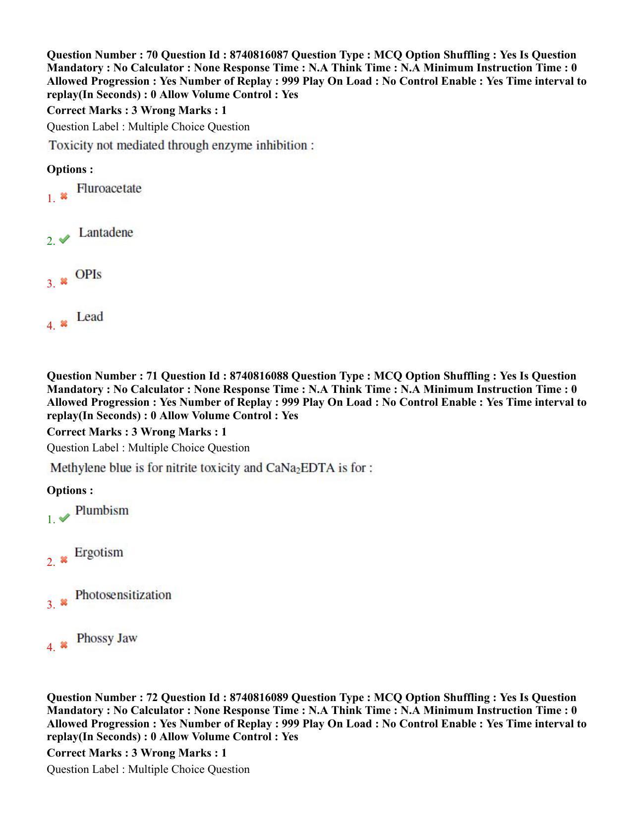 BHU RETVeterinary 2020 Question Paper - Page 41