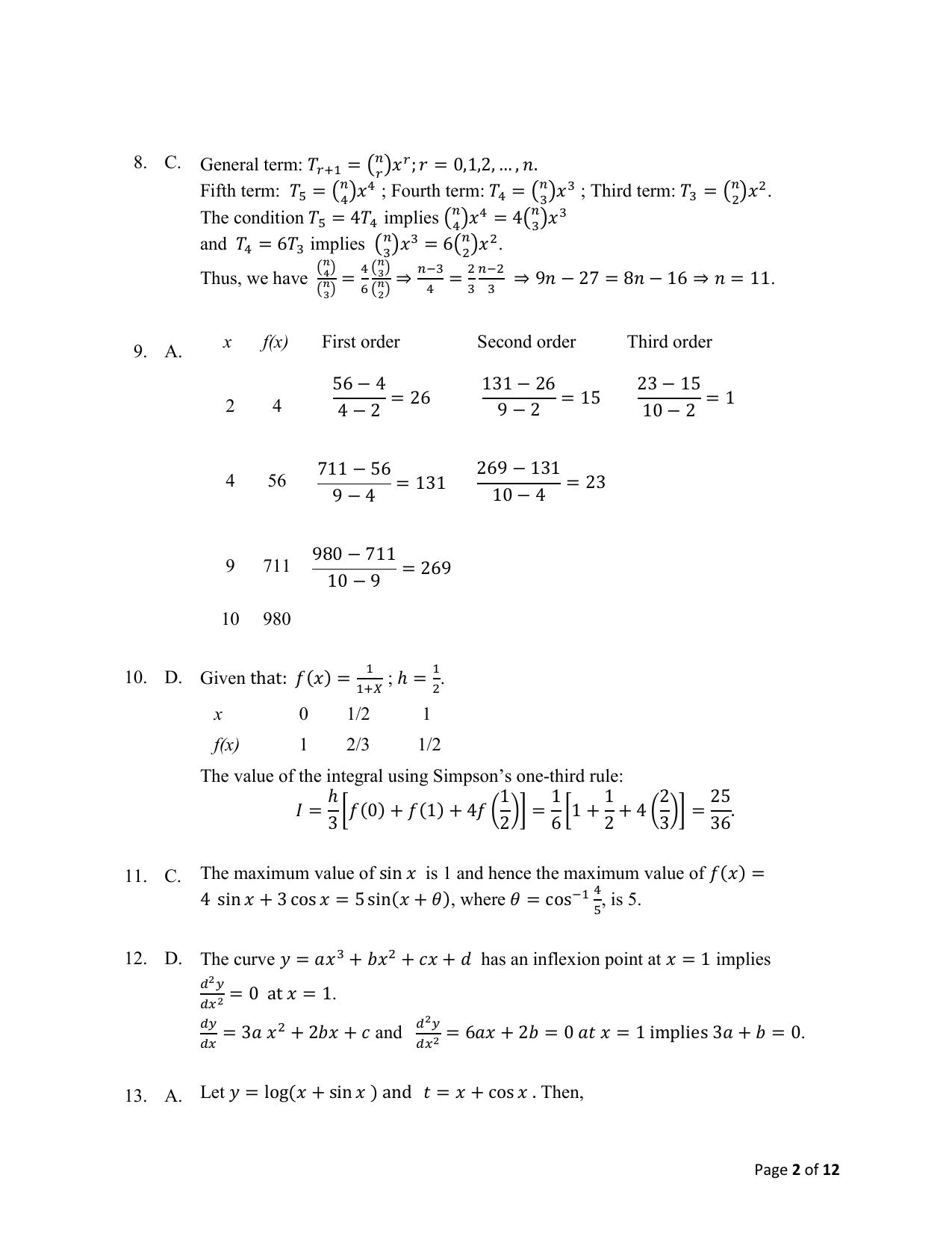 ACET March 2021 Solution - Page 2