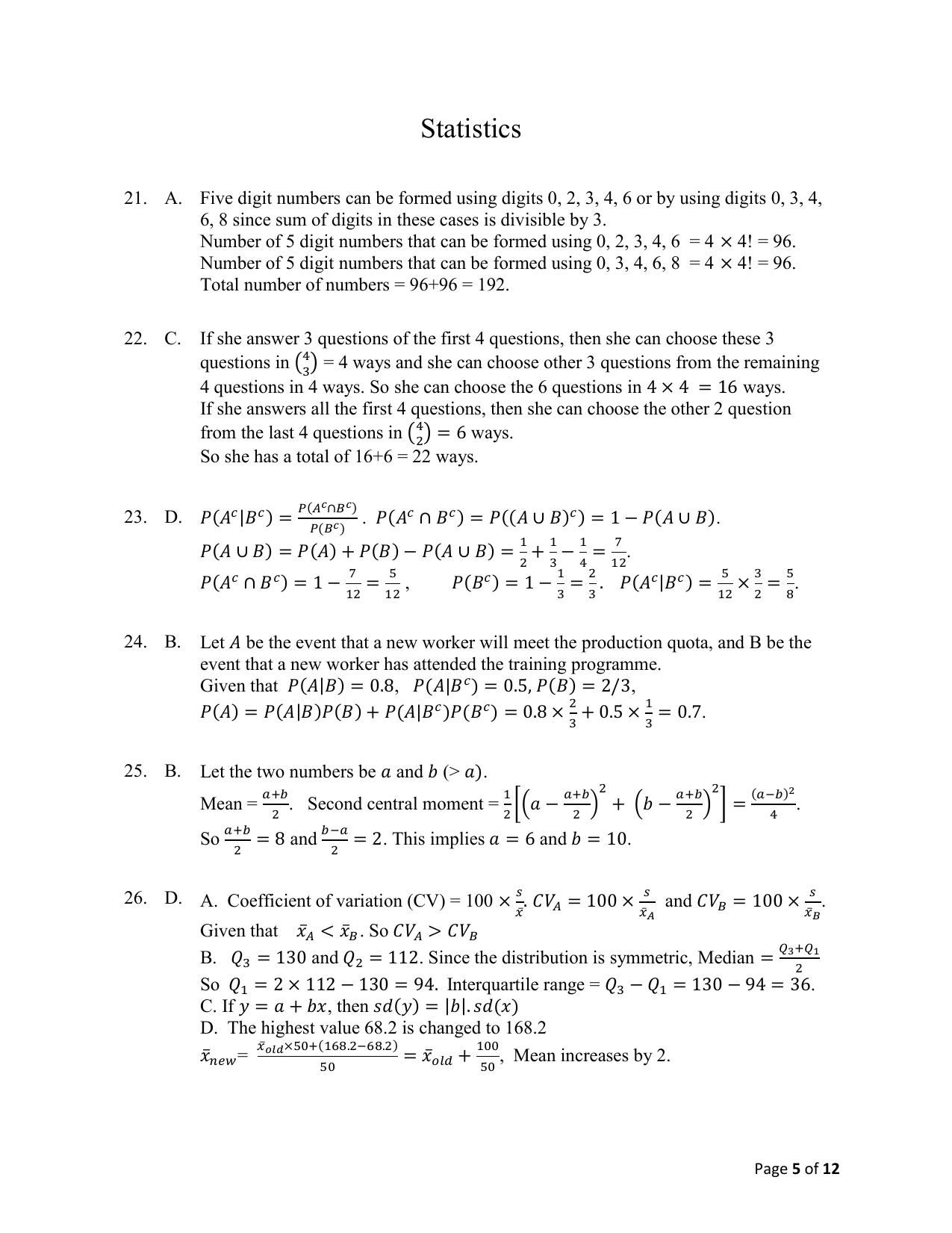 ACET March 2021 Solution - Page 5