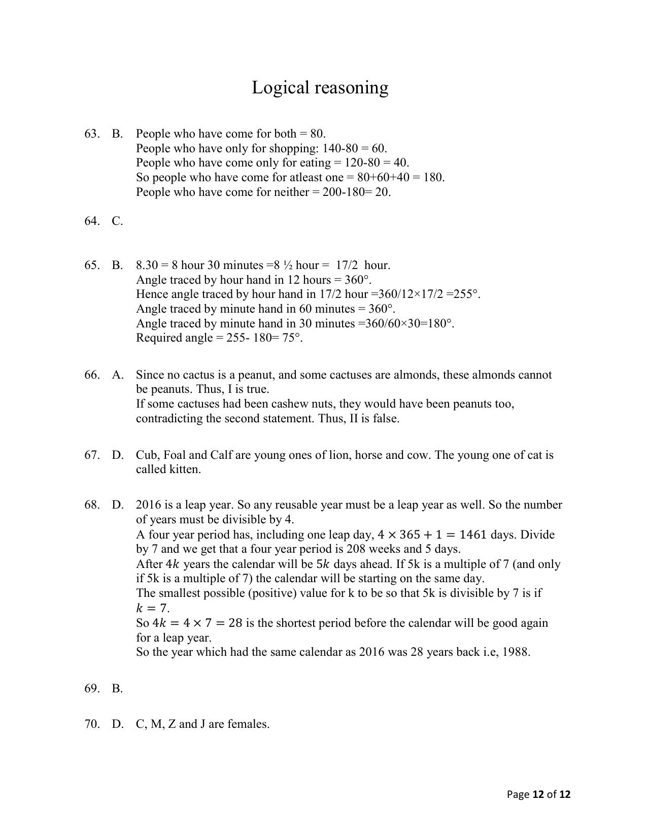 ACET March 2021 Solution - Page 12