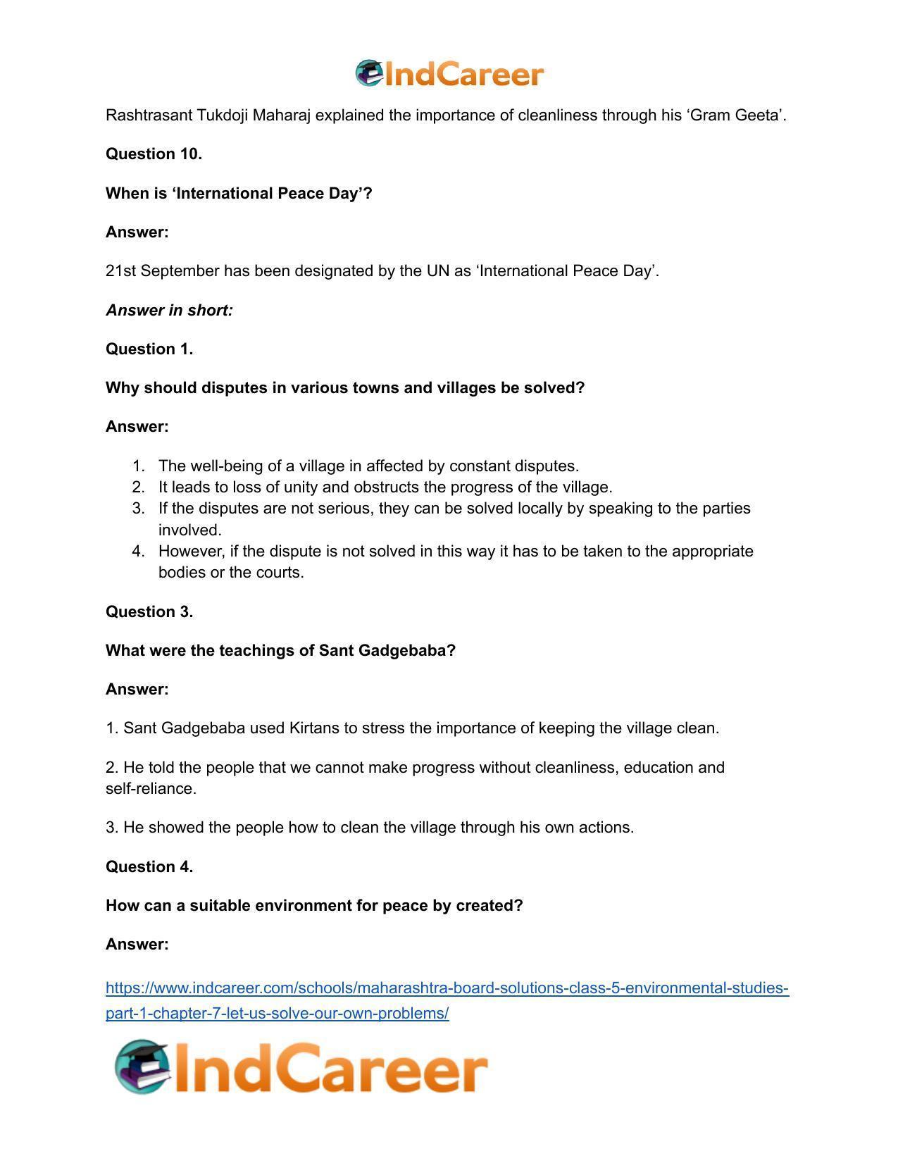 Maharashtra Board Solutions Class 5-Environmental Studies (Part 1): Chapter 7- Let us Solve Our own Problems - Page 13