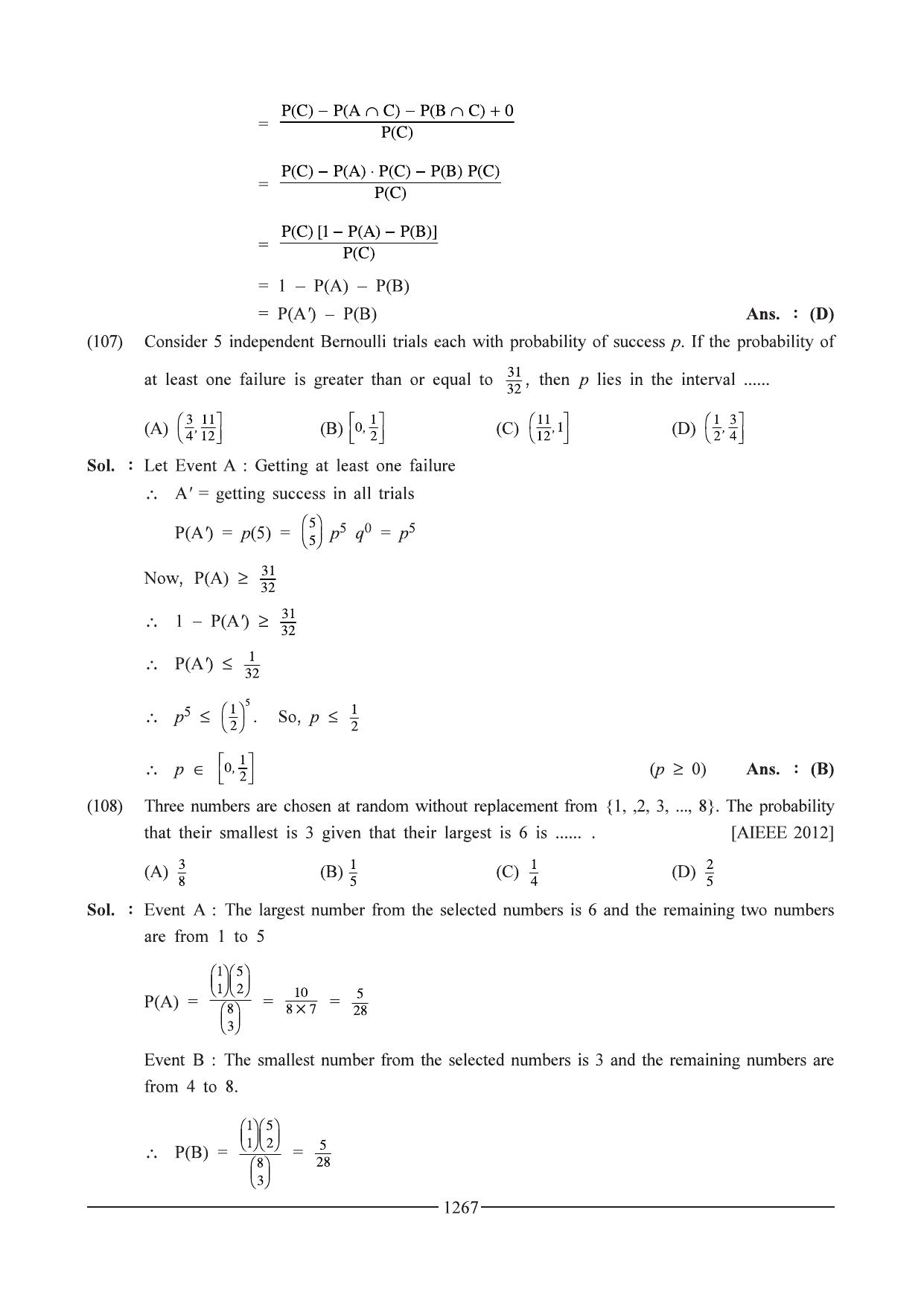 GSEB HSC Maths 1 Question Paper - Chapter 22 - Page 38