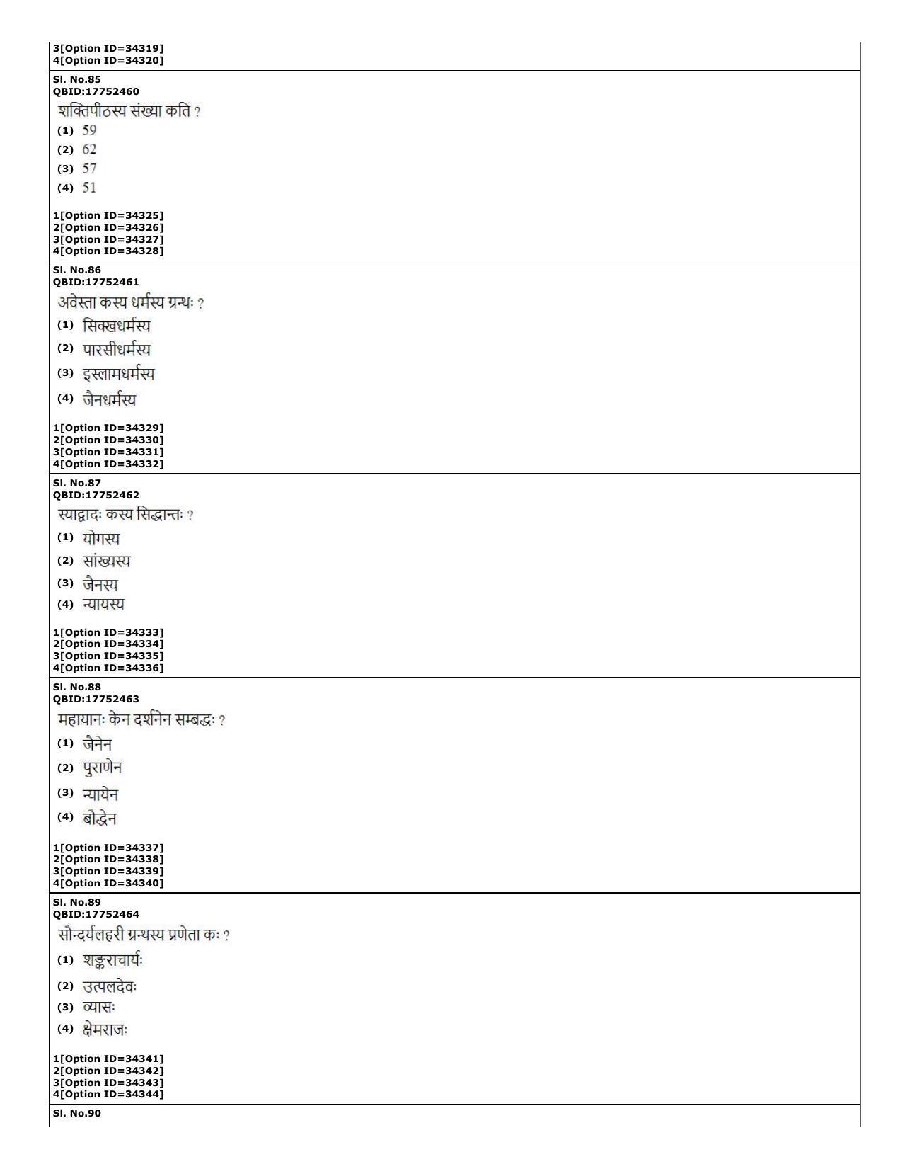 CUET (PG) 2022: PGQP-70 Agama (10-09-2022) Question Paper - Page 22