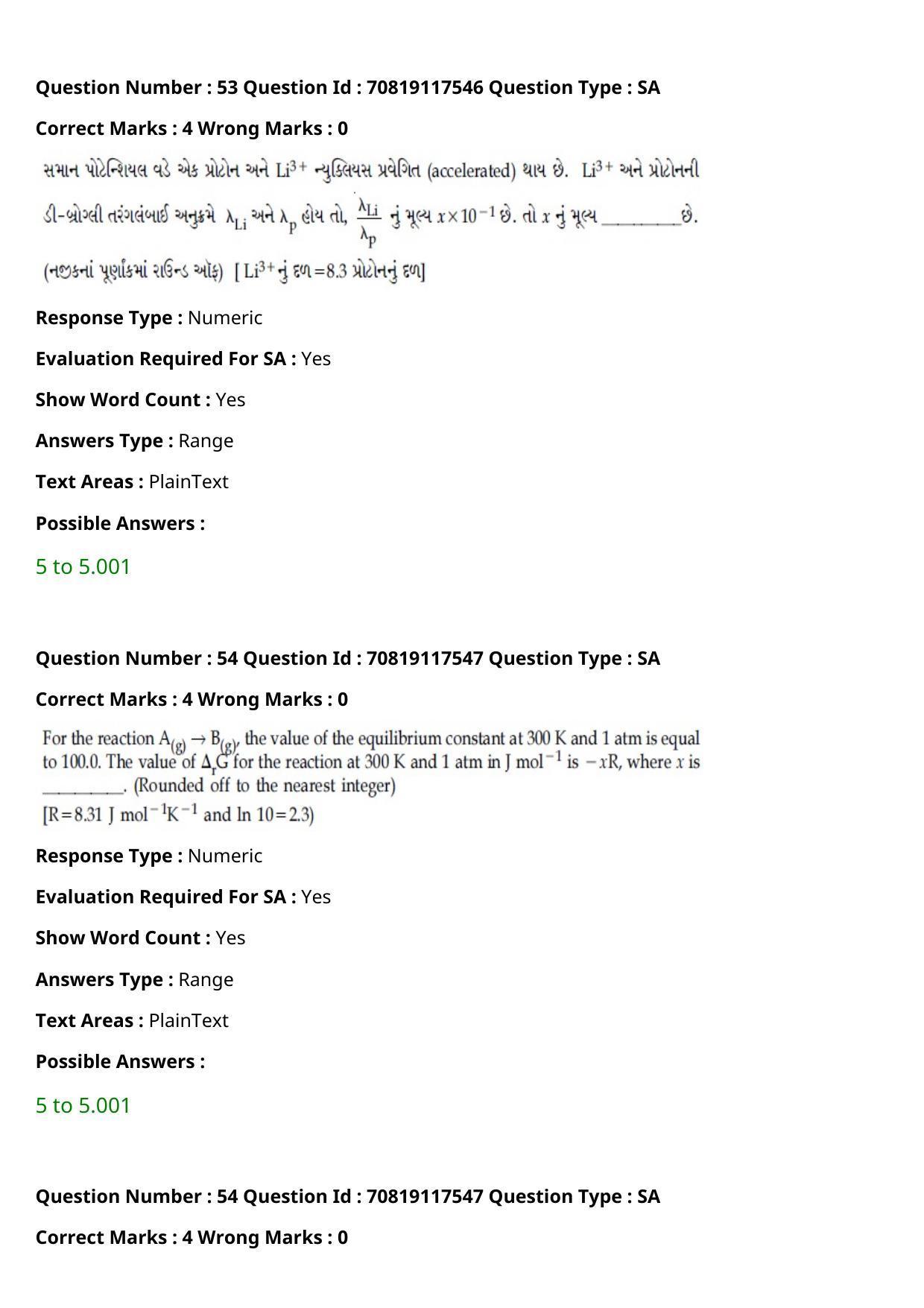 JEE Mains 2021: BTech Gujarati (Shift 1) 24-02-2021 Question Paper - Page 65