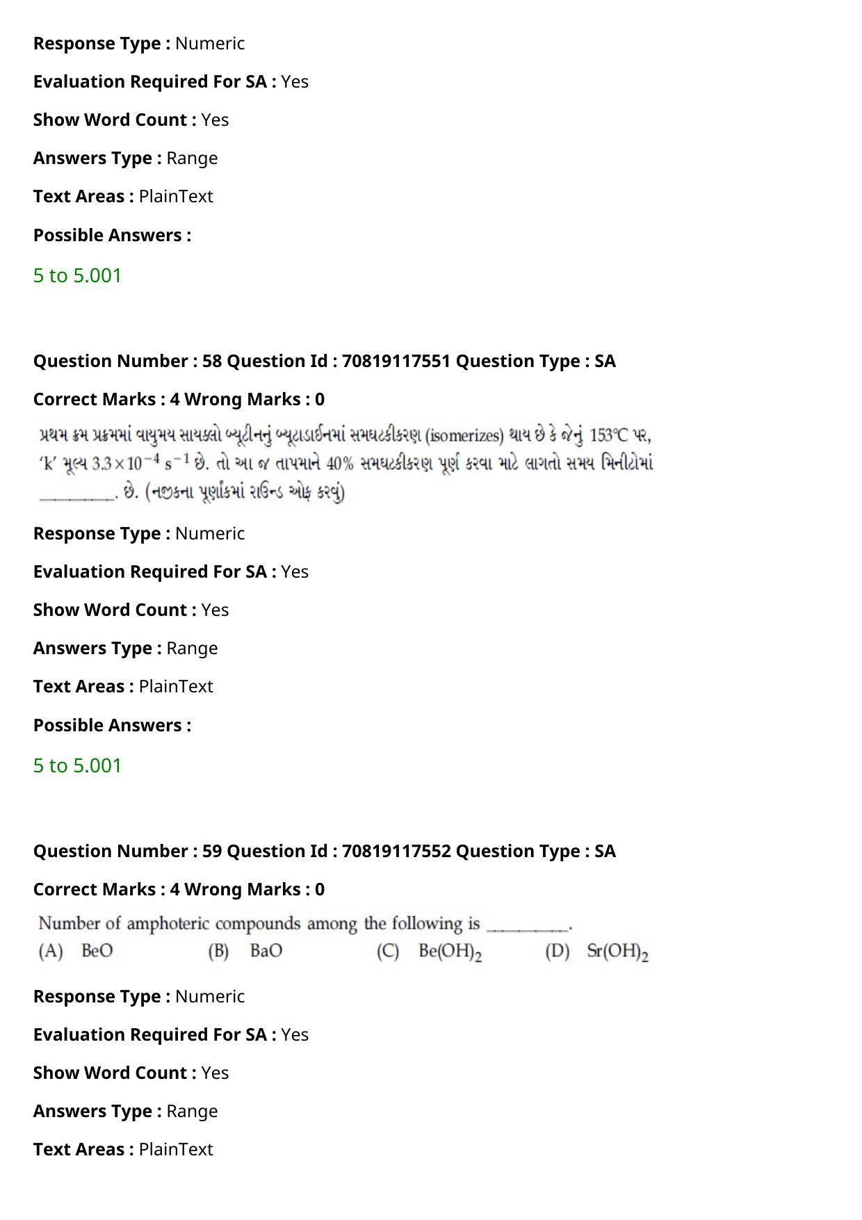 JEE Mains 2021: BTech Gujarati (Shift 1) 24-02-2021 Question Paper - Page 69
