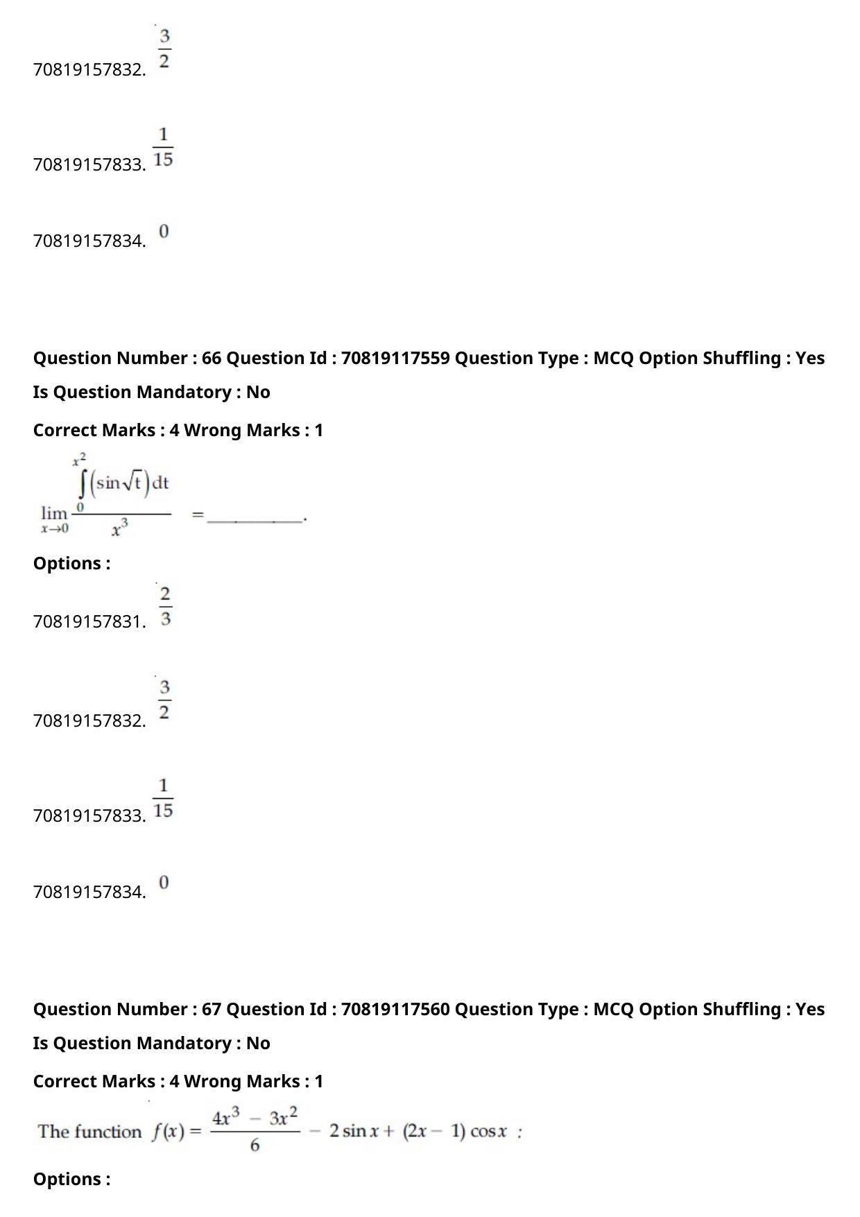 JEE Mains 2021: BTech Gujarati (Shift 1) 24-02-2021 Question Paper - Page 78