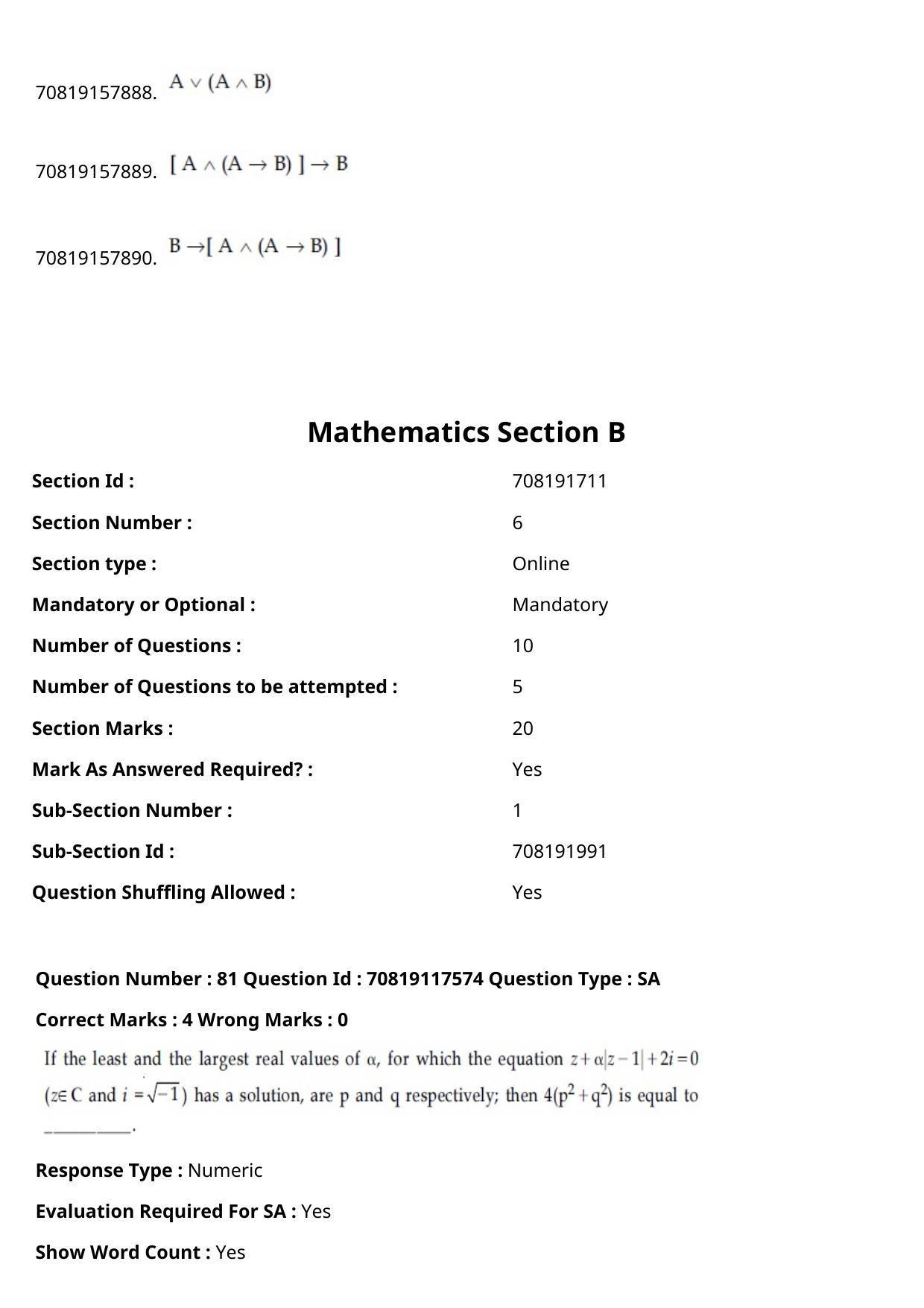 JEE Mains 2021: BTech Gujarati (Shift 1) 24-02-2021 Question Paper - Page 93