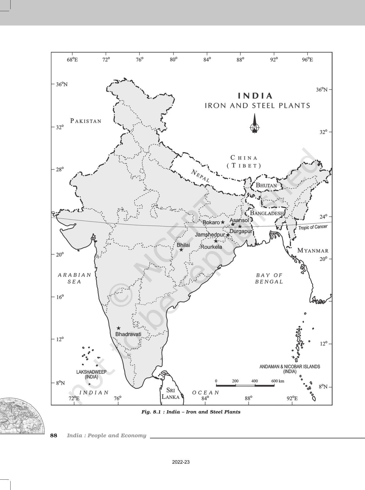 NCERT Book for Class 12 Geography (Part-II) Chapter 8 Manufacturing Industries - Page 4