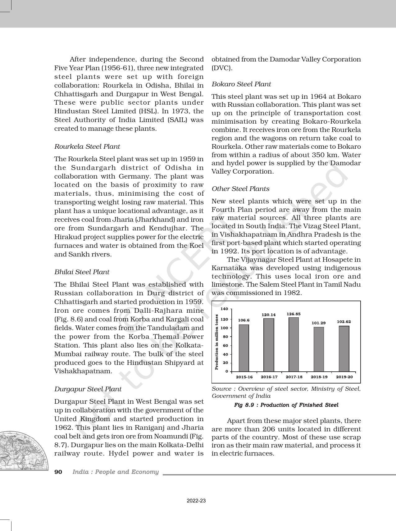 NCERT Book for Class 12 Geography (Part-II) Chapter 8 Manufacturing Industries - Page 6