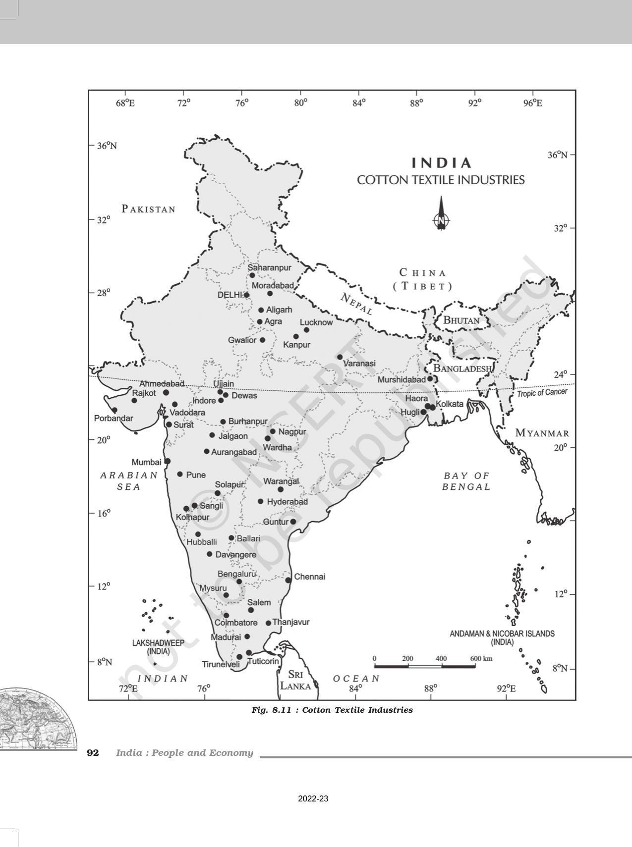 NCERT Book for Class 12 Geography (Part-II) Chapter 8 Manufacturing Industries - Page 8