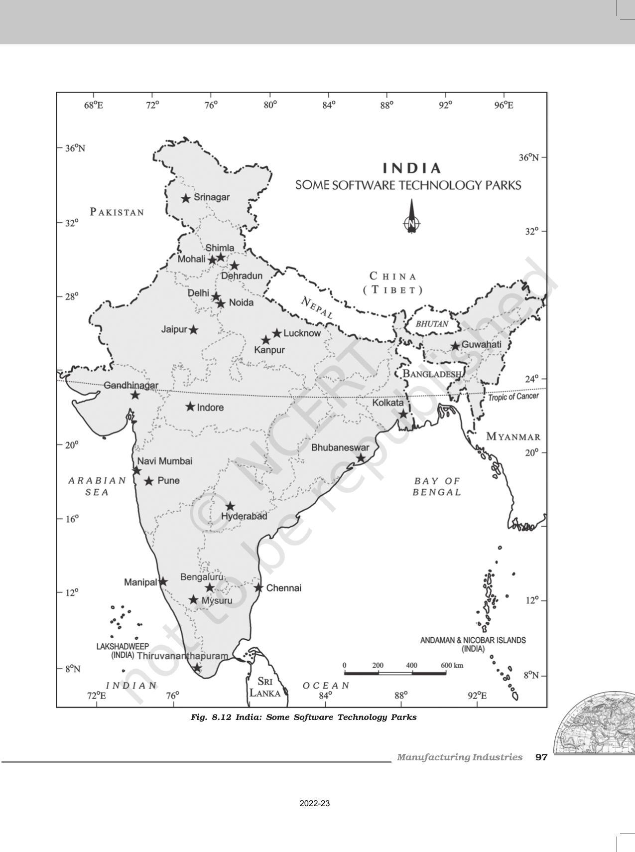 NCERT Book for Class 12 Geography (Part-II) Chapter 8 Manufacturing Industries - Page 13